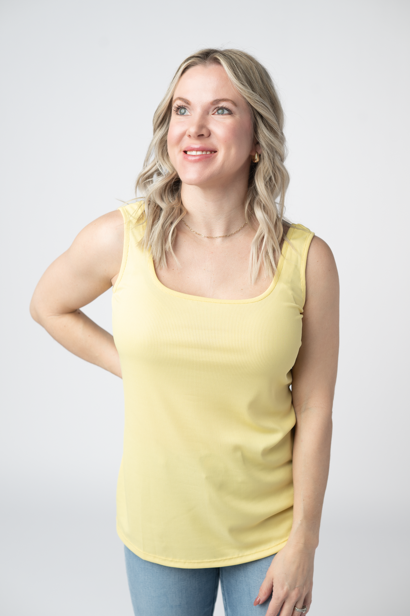 IN STOCK Rachel Ribbed Tank - Yellow FINAL SALE by Michelle Mae