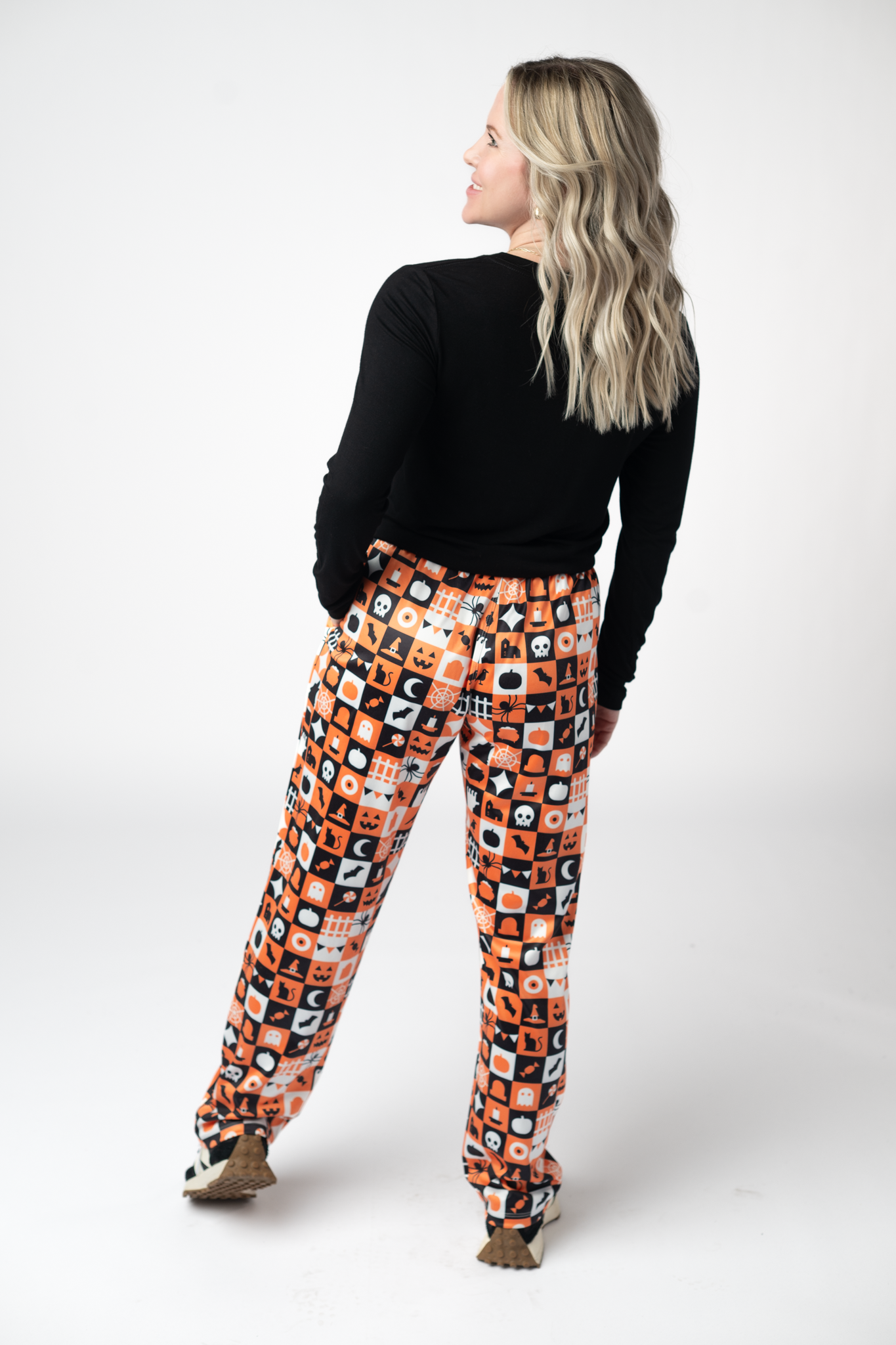 IN STOCK Lounge Pants - Trick-Or-Treat Checkered by Michelle Mae
