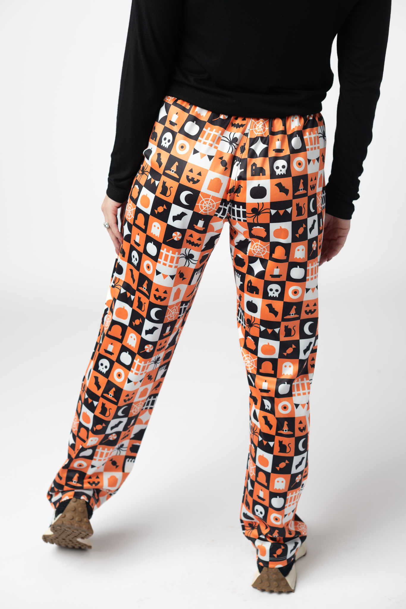 IN STOCK Lounge Pants - Trick-Or-Treat Checkered by Michelle Mae