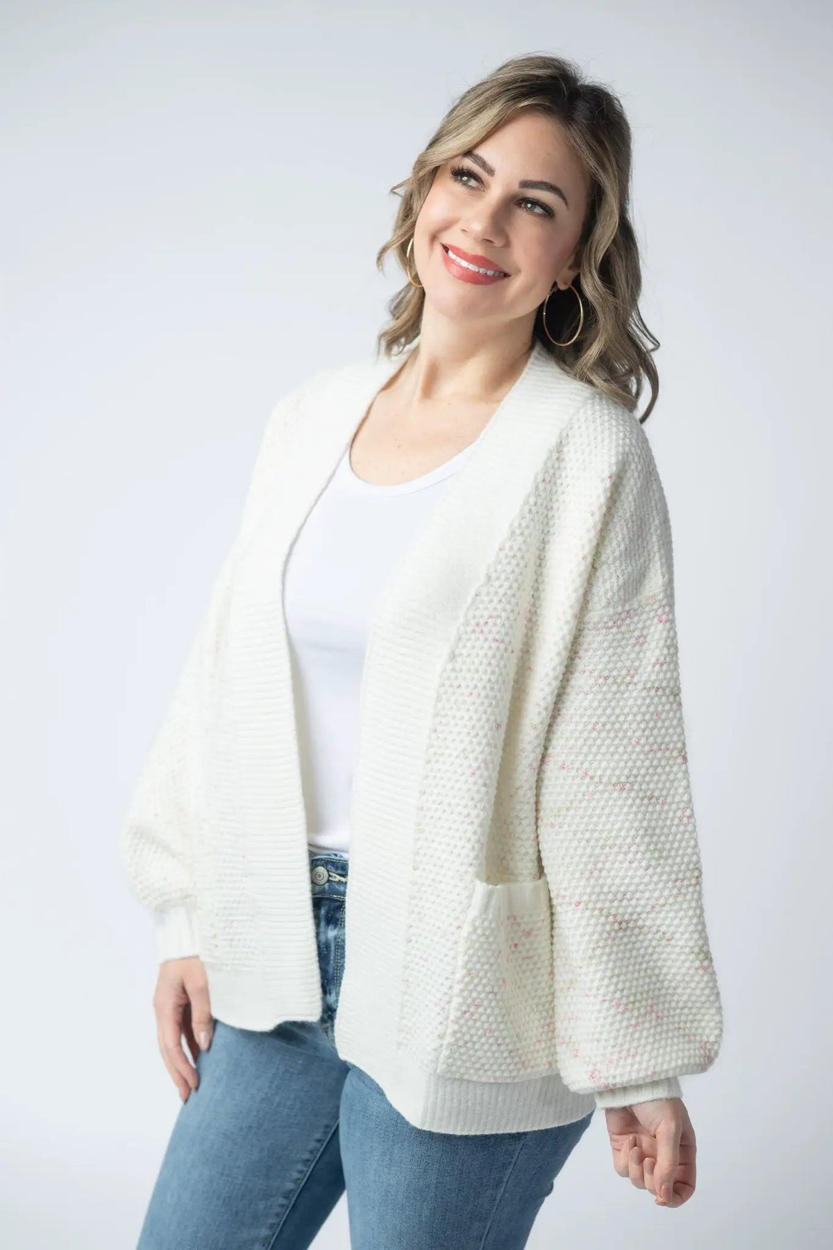 IN STOCK Kinsley Cardigan - Pink and Green Mix FINAL SALE by Michelle Mae
