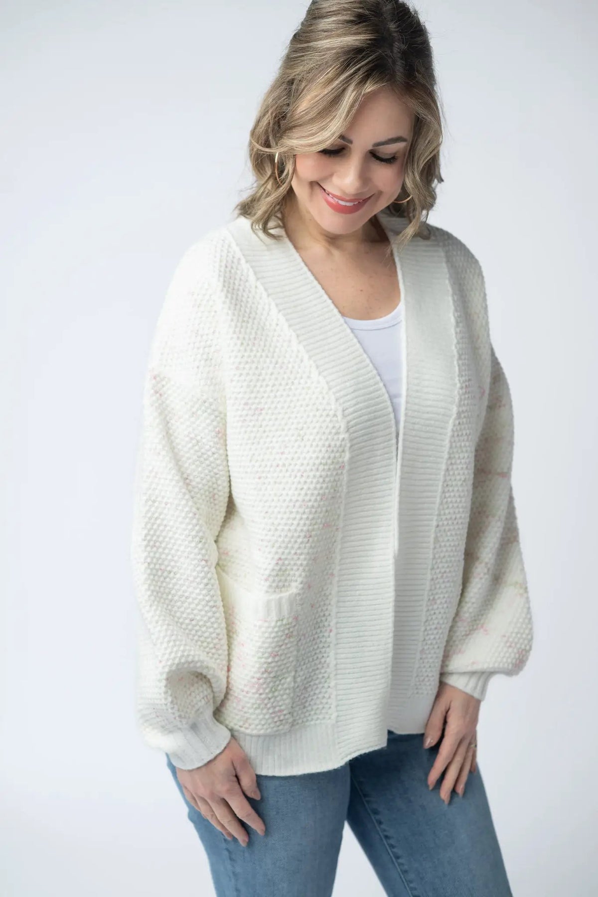IN STOCK Kinsley Cardigan - Pink and Green Mix FINAL SALE by Michelle Mae