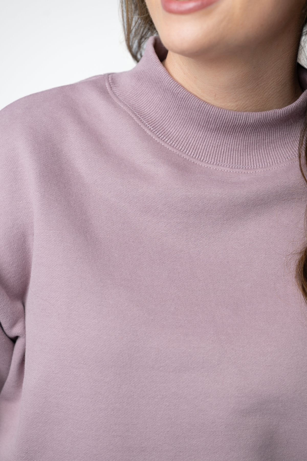 IN STOCK Marley Mock Neck Sweatshirt - Mauve by Michelle Mae