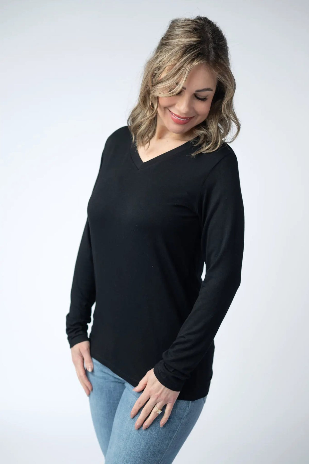 IN STOCK Larissa Long Sleeve - Black by Michelle Mae