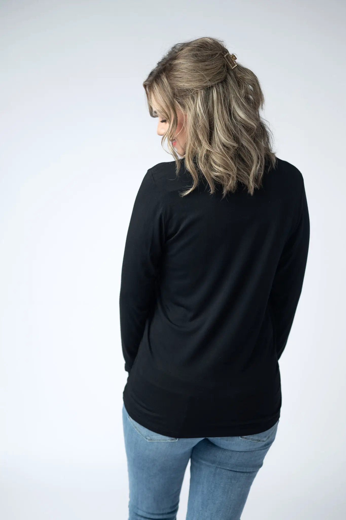 IN STOCK Larissa Long Sleeve - Black by Michelle Mae