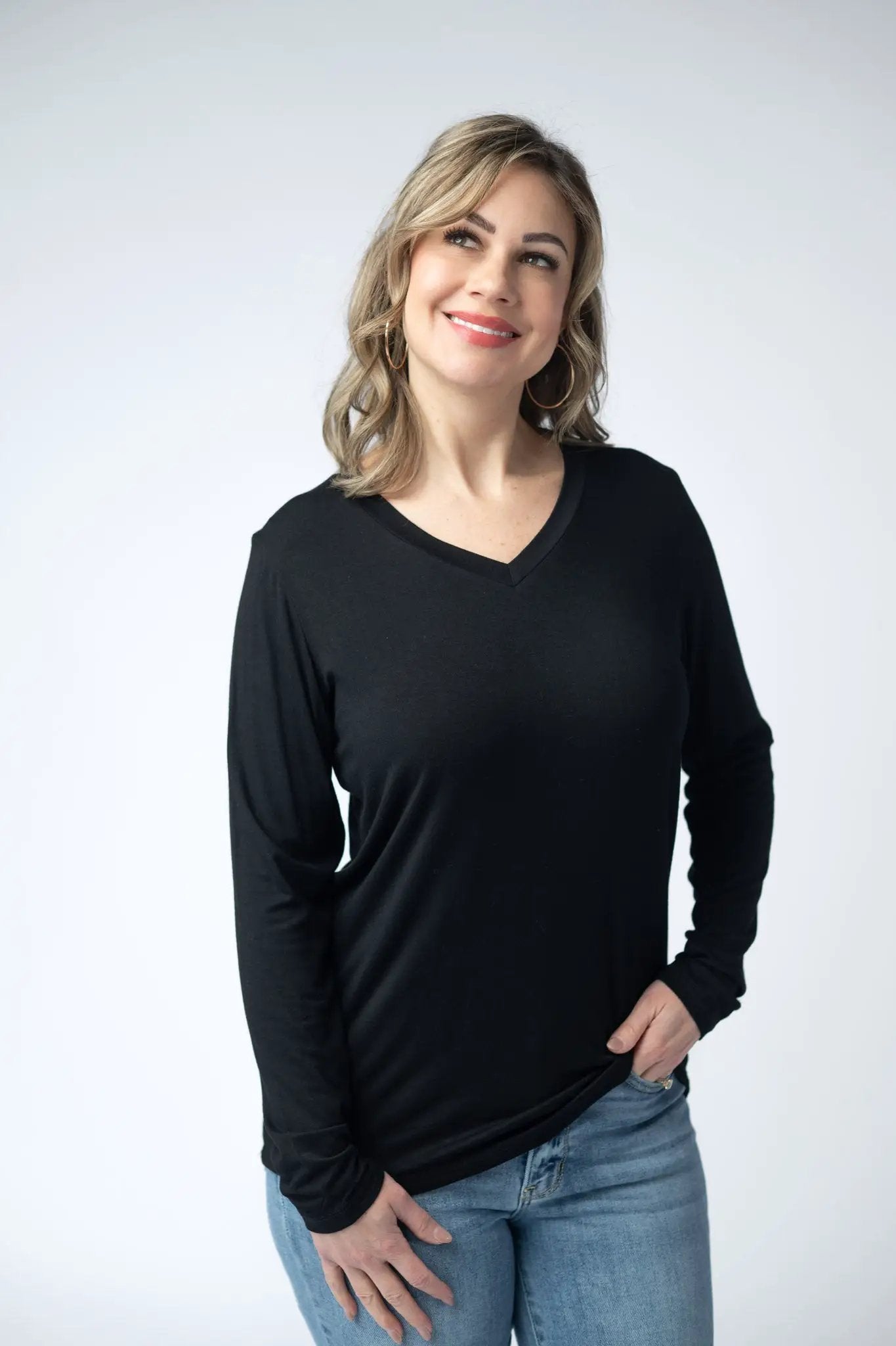 IN STOCK Larissa Long Sleeve - Black by Michelle Mae