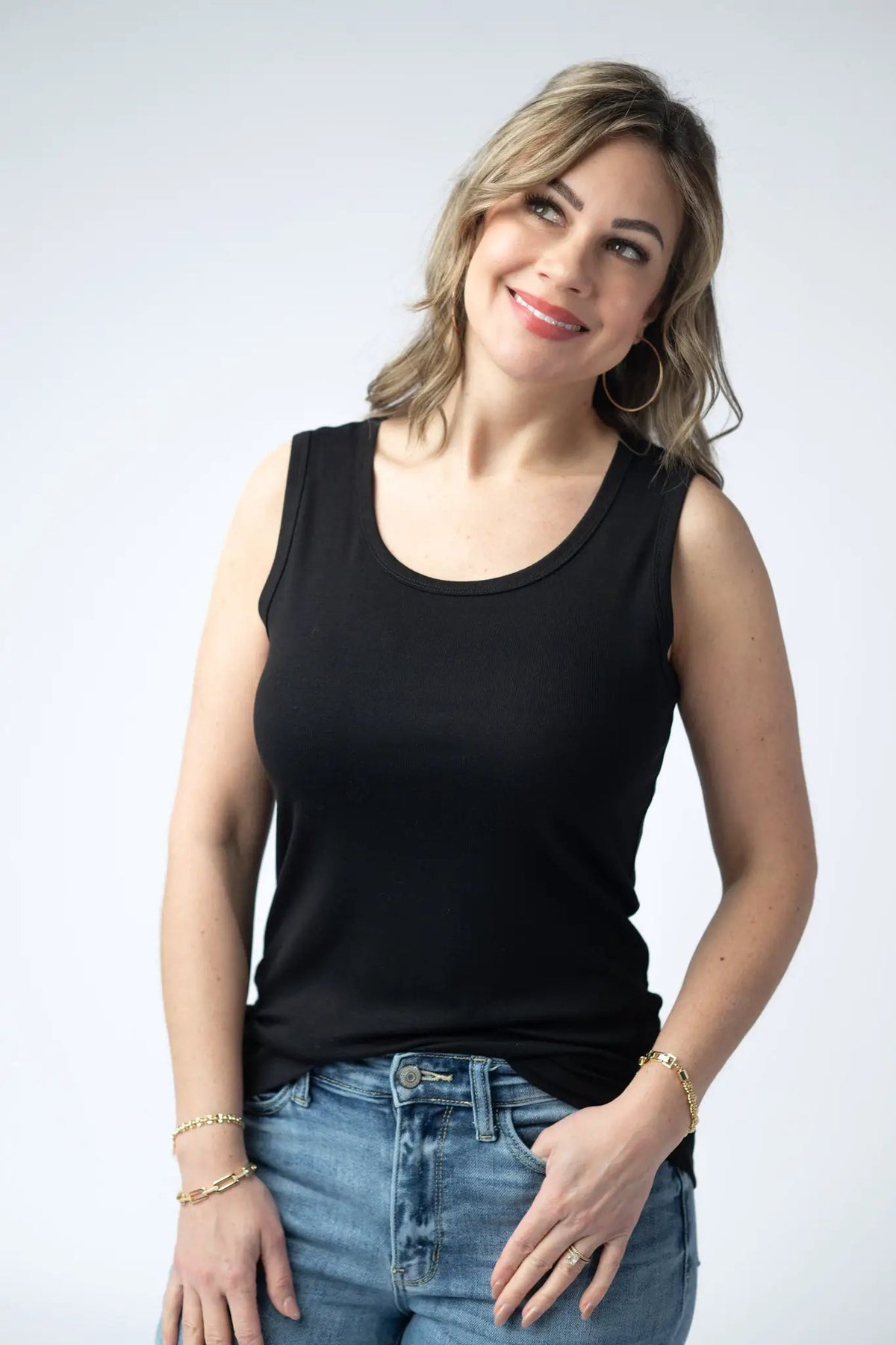 IN STOCK Ava Tank - Black by Michelle Mae