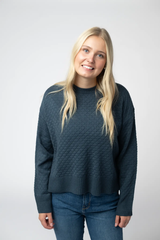 Gianna Pullover Sweater - Teal by Michelle Mae