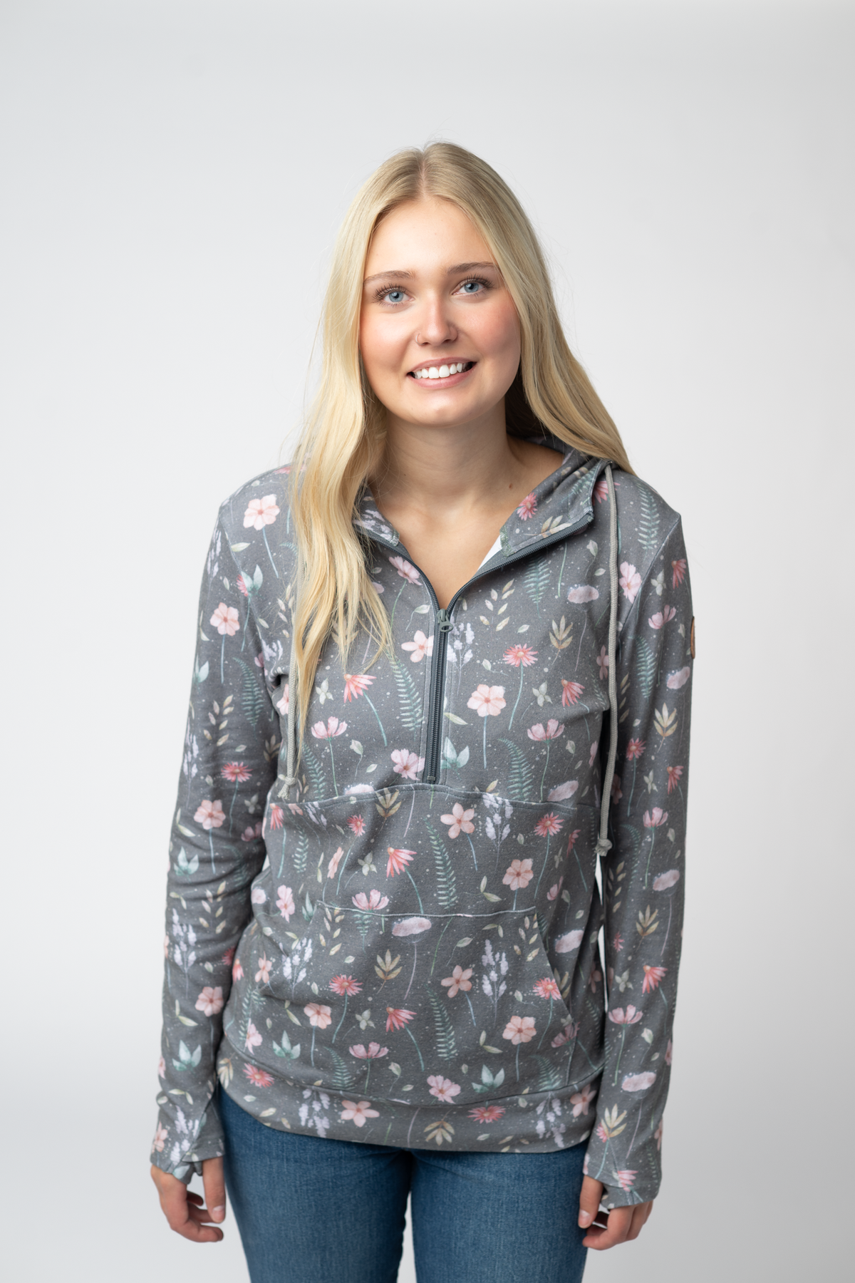 IN STOCK HalfZip Hoodie - Wildflower Meadow by Michelle Mae