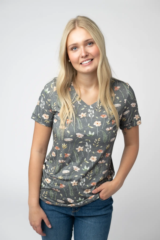 Sophie Top - Wildflower Meadow by Michelle Mae