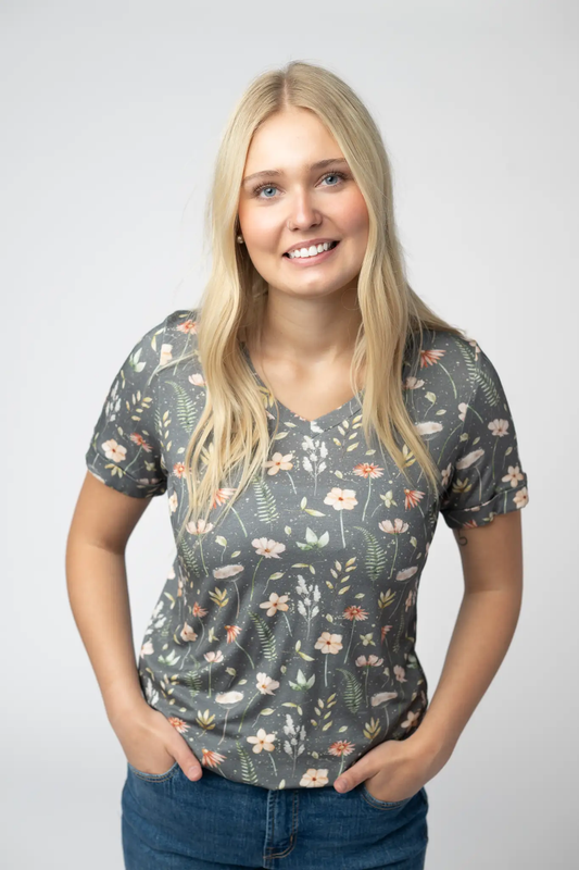 Sophie Top - Wildflower Meadow by Michelle Mae