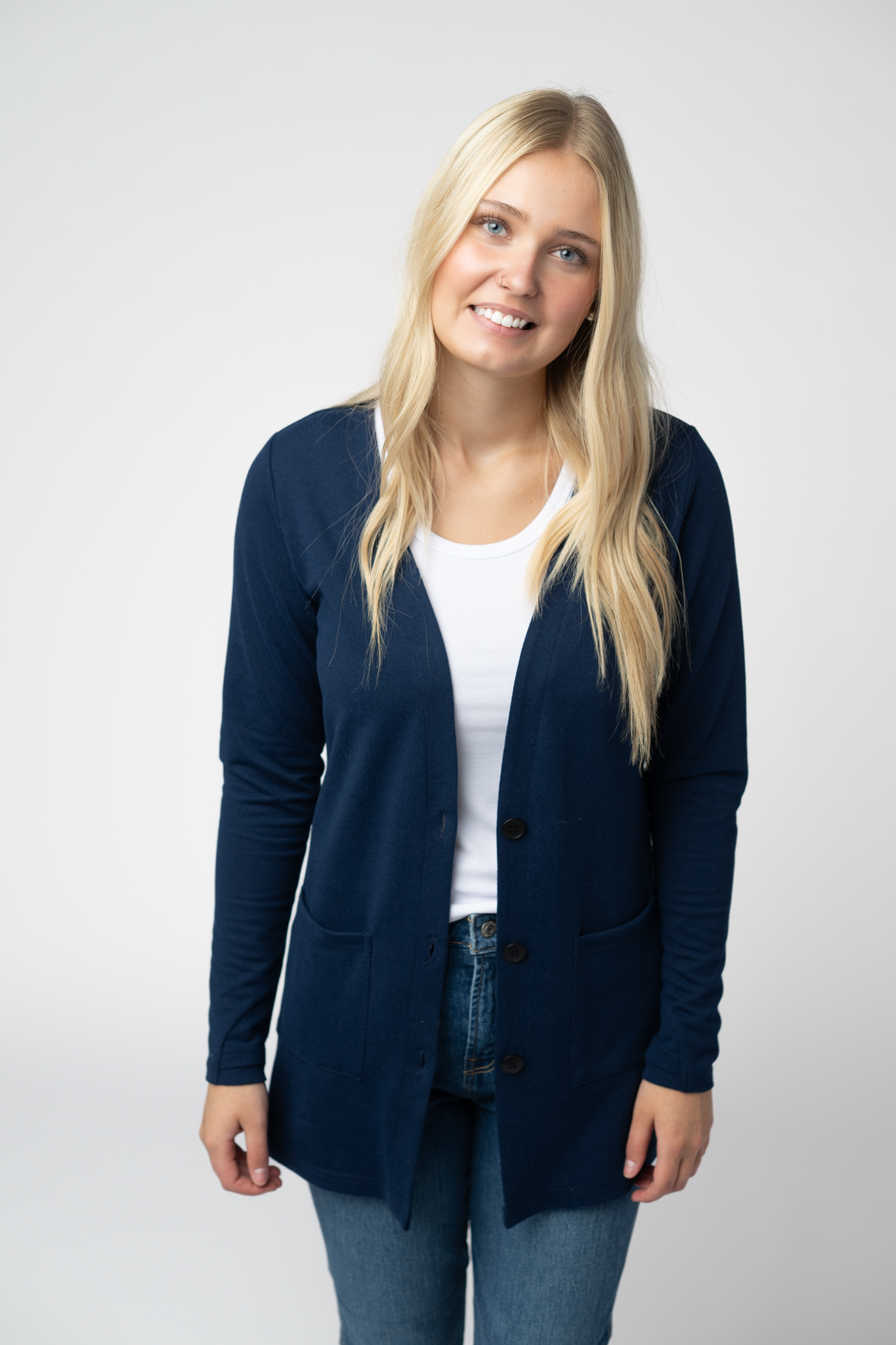 IN STOCK Cori Cardigan - Navy by Michelle Mae