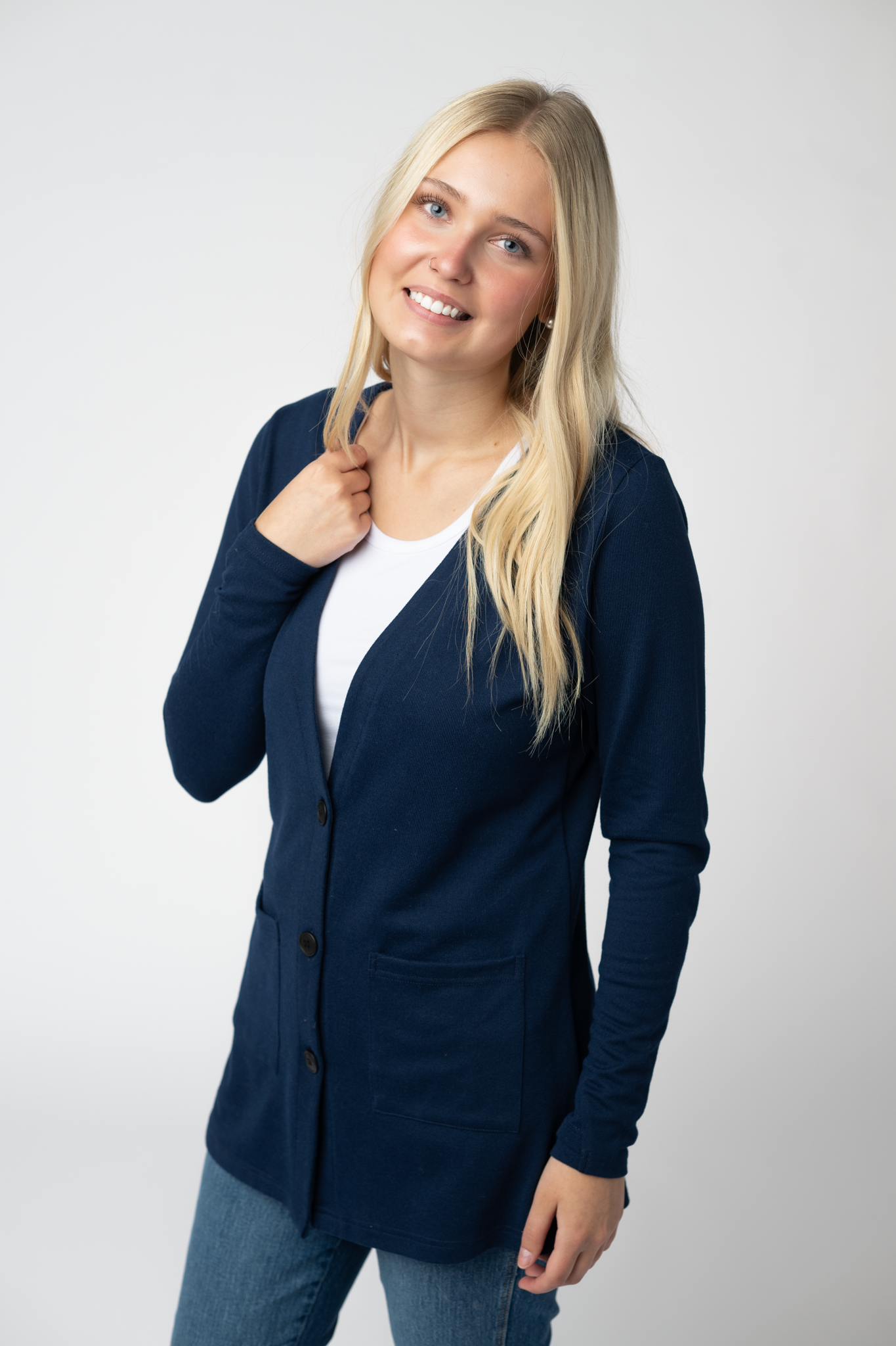 Cori Cardigan - Navy by Michelle Mae