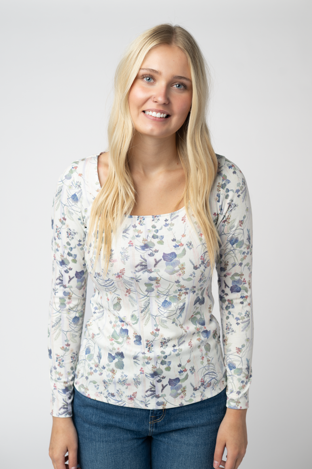 IN STOCK Alyssa Long Sleeve Top - Olive Meadow by Michelle Mae