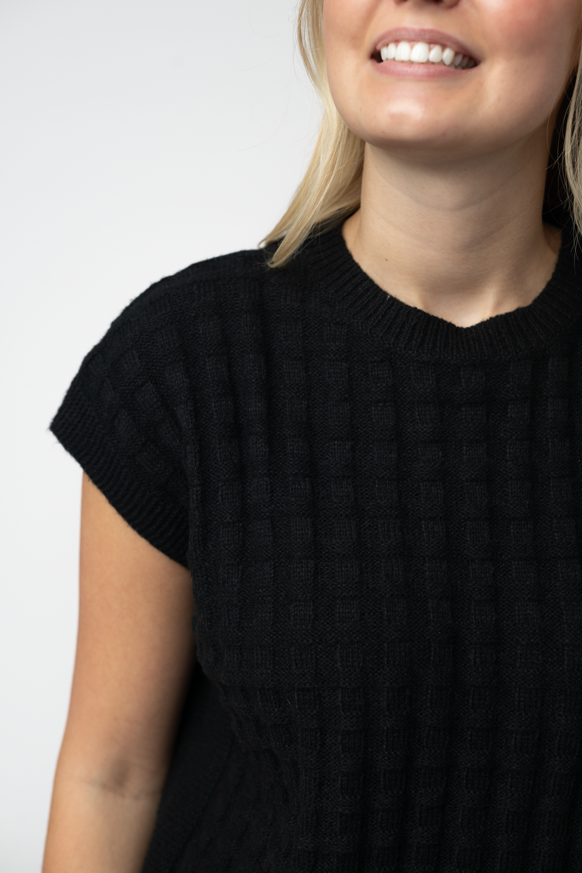 IN STOCK Kelly Knitted Top - Black by Michelle Mae