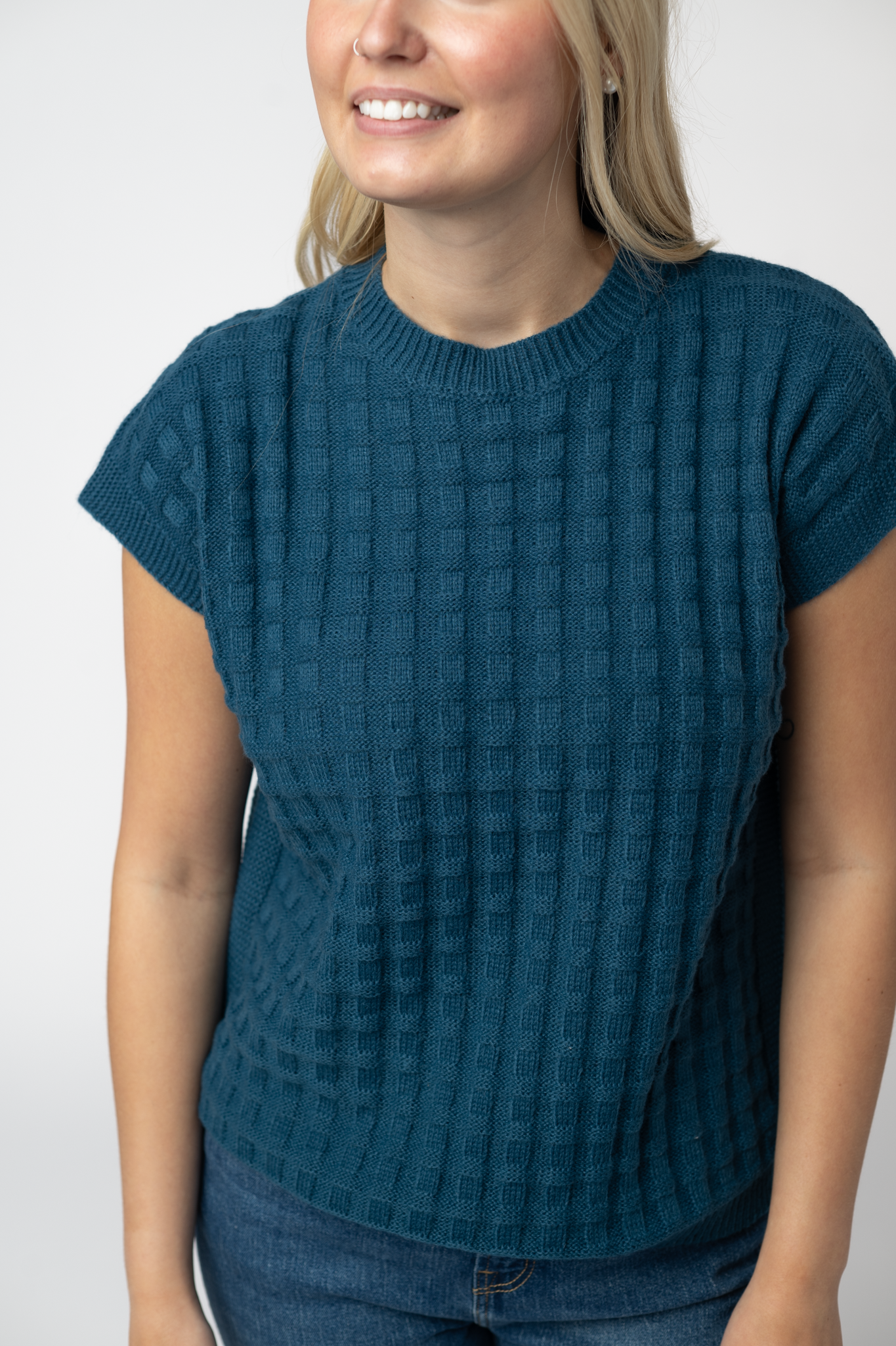 Kelly Knitted Top - Teal by Michelle Mae