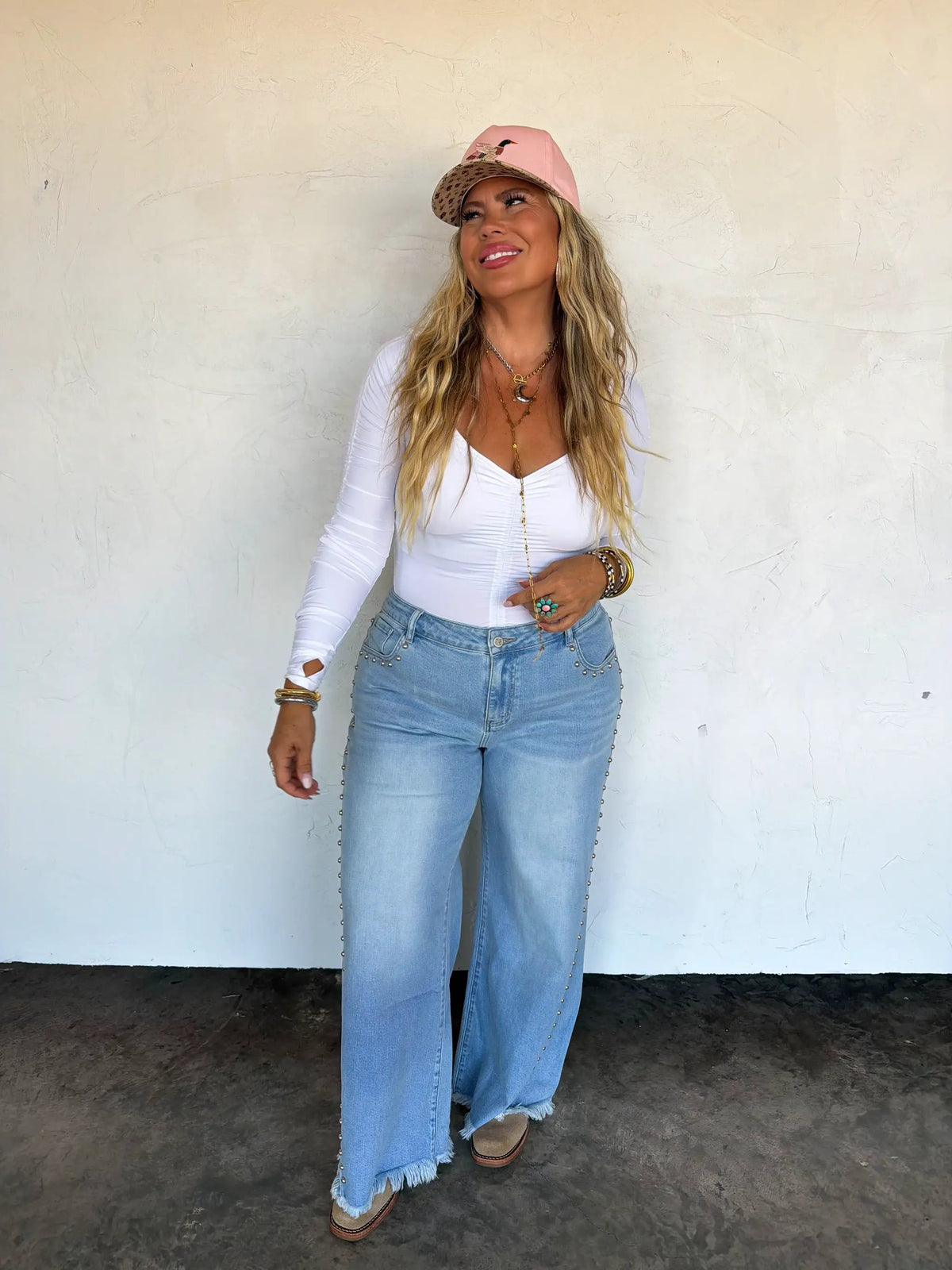 PREORDER- OFF THE GRID STUDDED JEANS by BLAKELEY