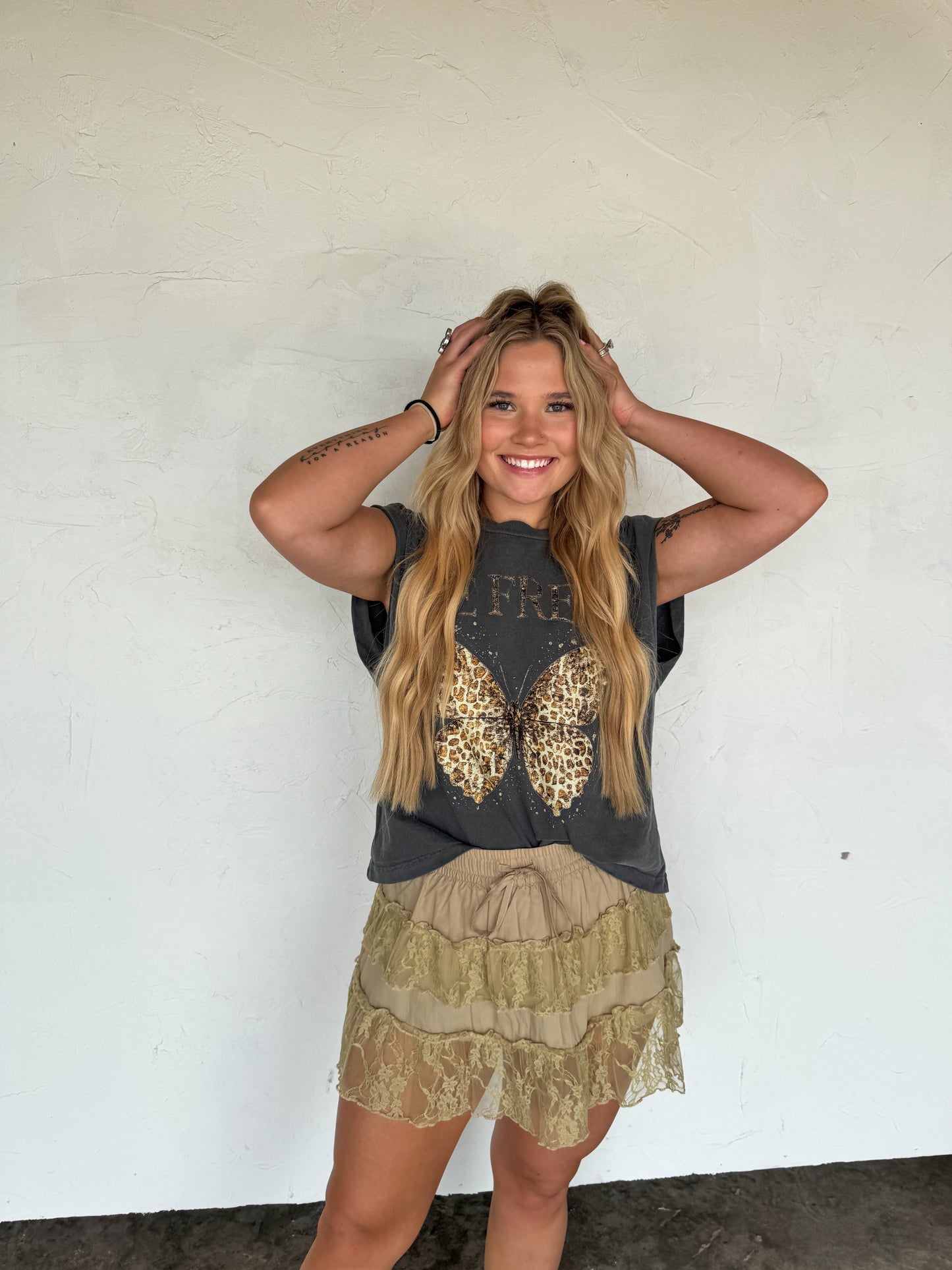 PREORDER- WILD HONEY LACE SKIRT
