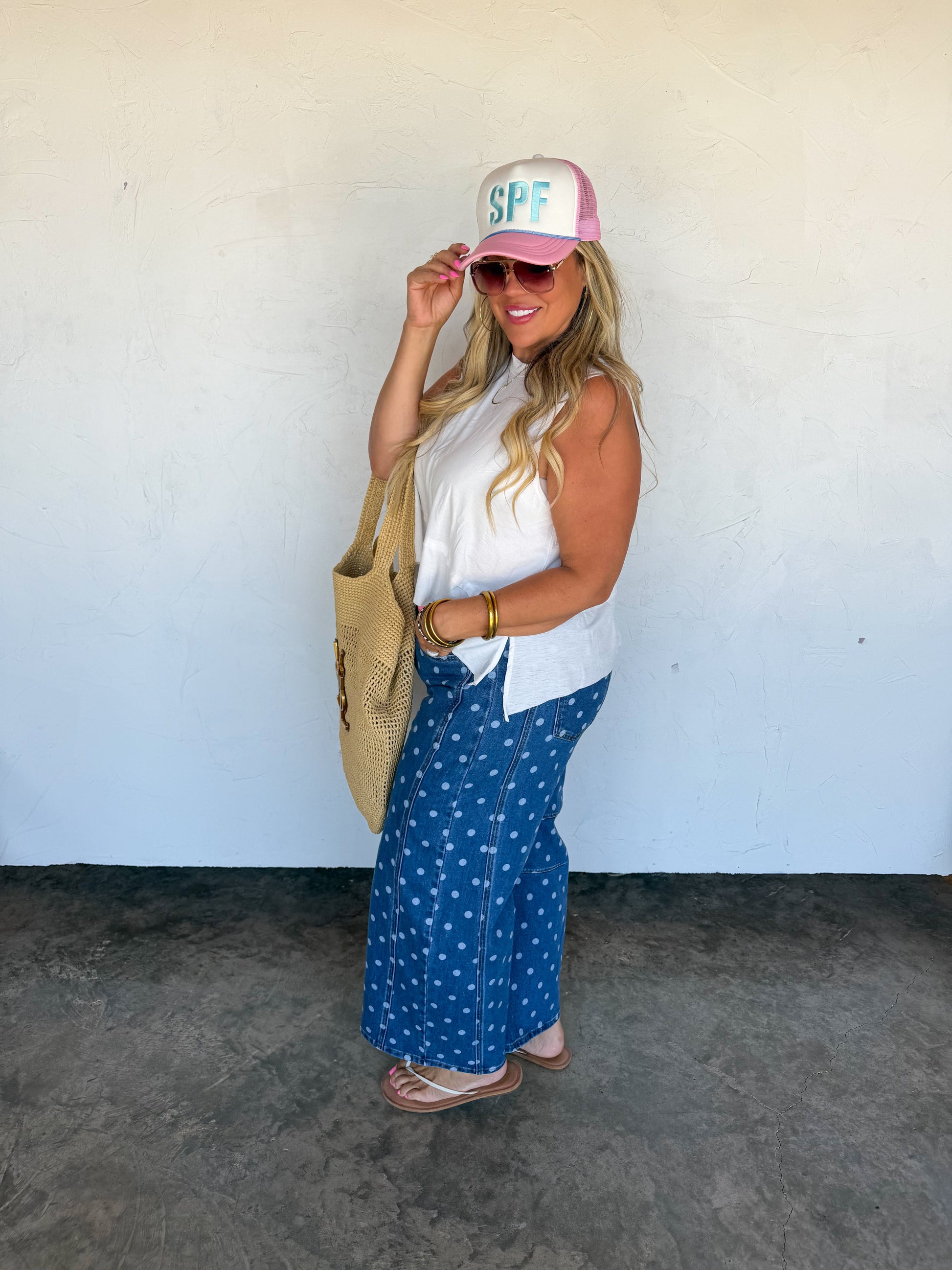 Blakeley Darling Dot Barrel Jeans - Preorder by Blakeley