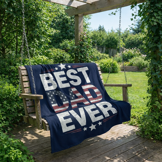 Ready to Ship | Best Dad Ever Blanket