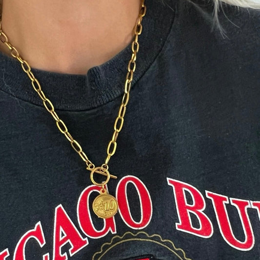 COIN NECKLACE by Chansuttpearls