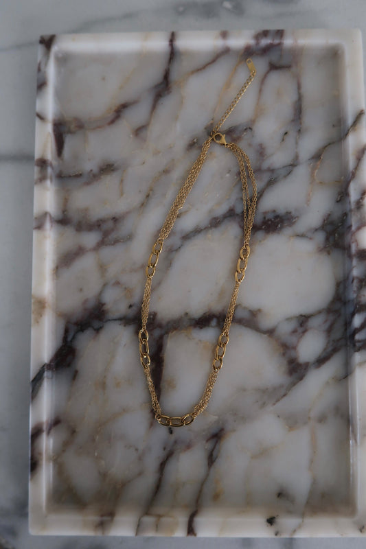 GOLD GRACE NECKLACE ￼ by Chansuttpearls