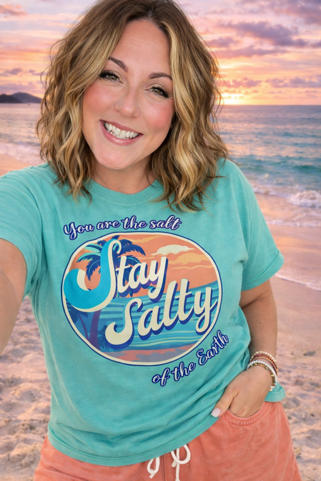 Stay Salty Coastal Faith Tee