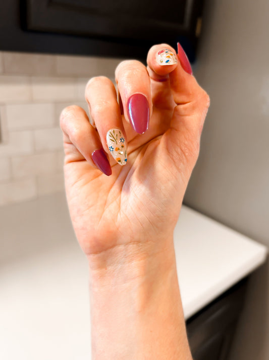 “Vintage Soul, Modern Heart” Press - On Nail Kit - Girl Code Couture