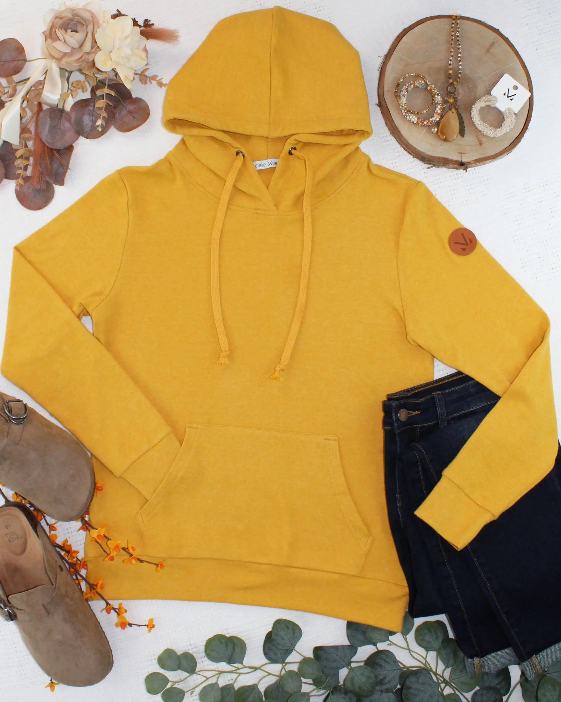 IN STOCK Hailey Hoodie - Mustard by Michelle Mae