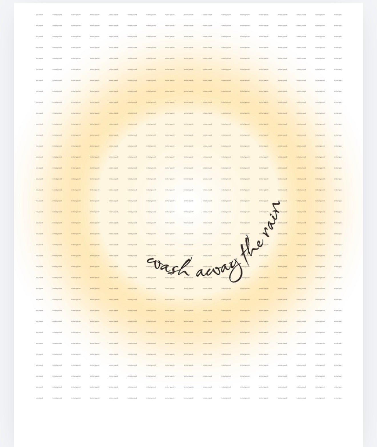 Wash Away the Rain Unisex T Shirt