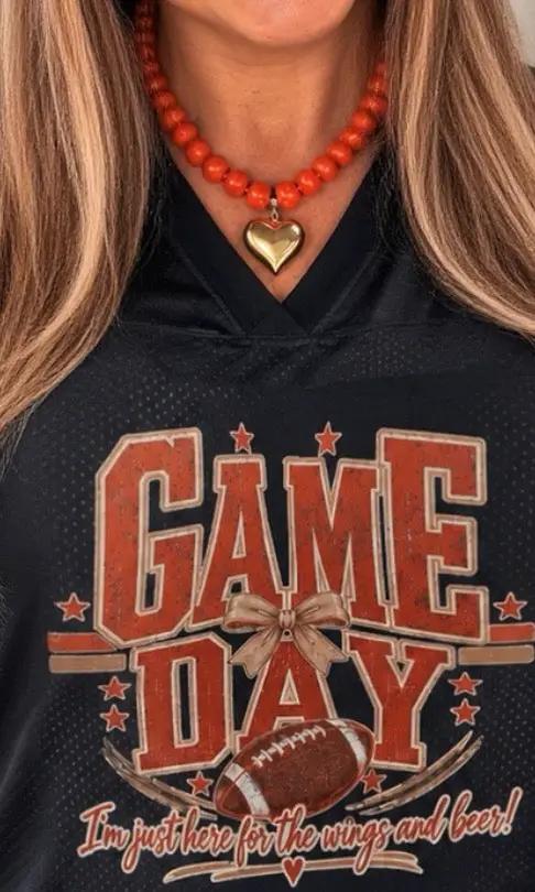 Official Game Day Ladies Jersey Lightweight Athletic Football Wear by Knitted Grace Boutique