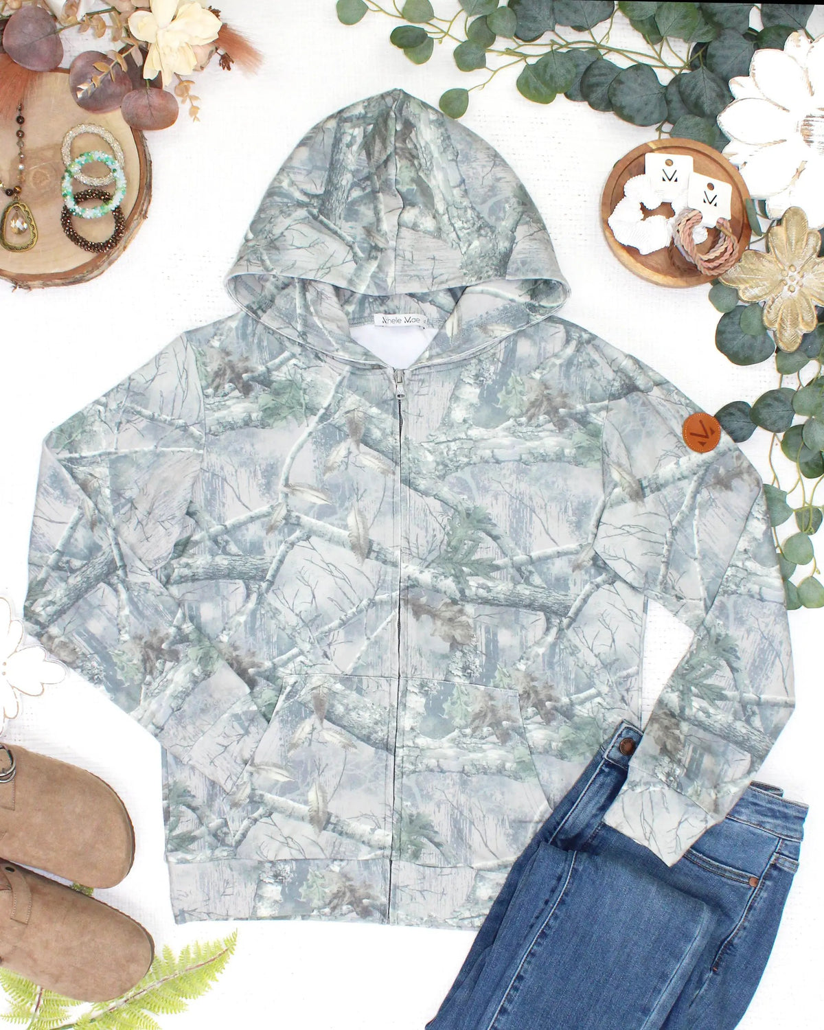 IN STOCK Fullzip Hoodie - Camo by Michelle Mae
