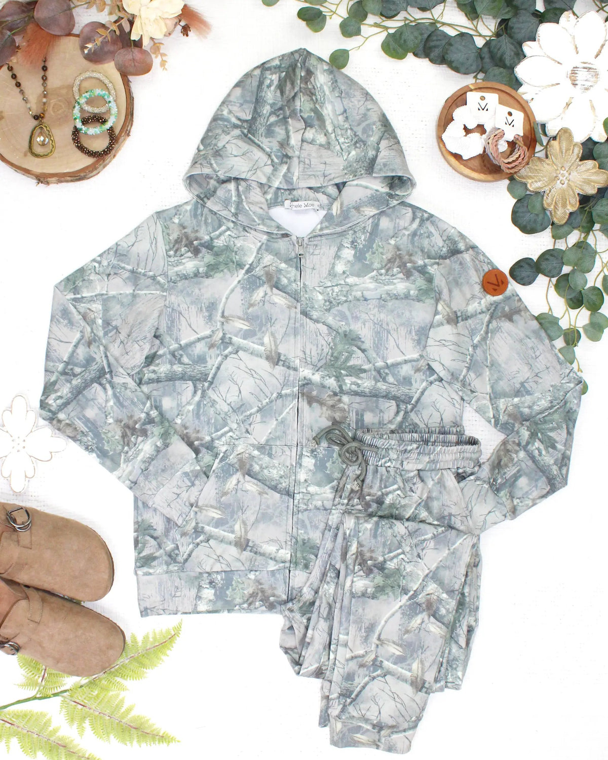 IN STOCK Fullzip Hoodie - Camo by Michelle Mae