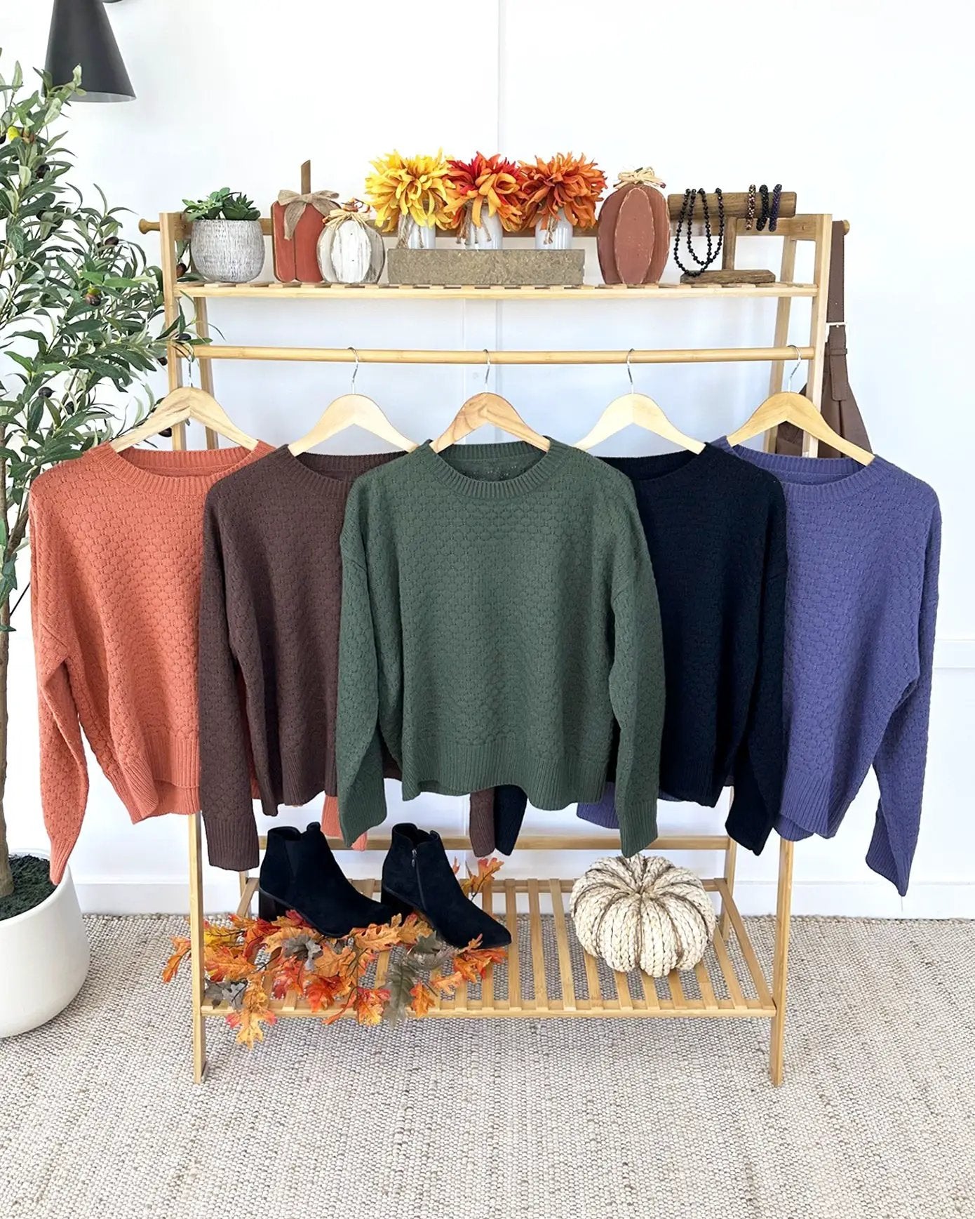 IN STOCK Gianna Pullover Sweater - Pumpkin by Michelle Mae