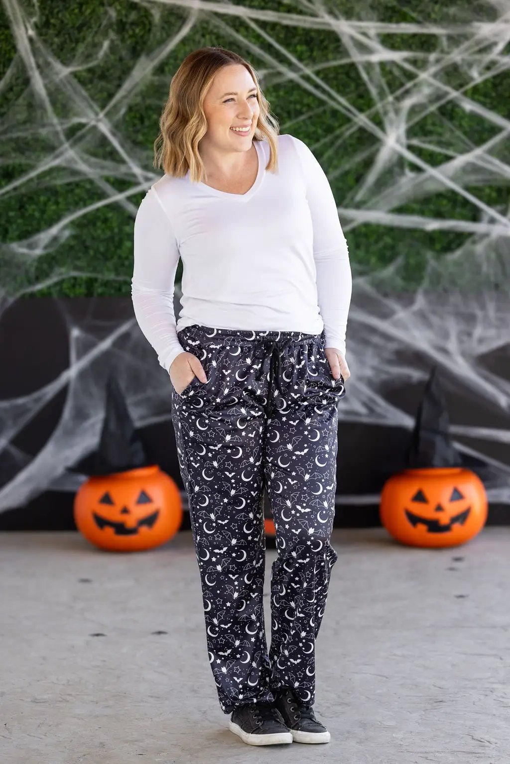 IN STOCK Lounge Pants - Midnight Bats FINAL SALE by Michelle Mae