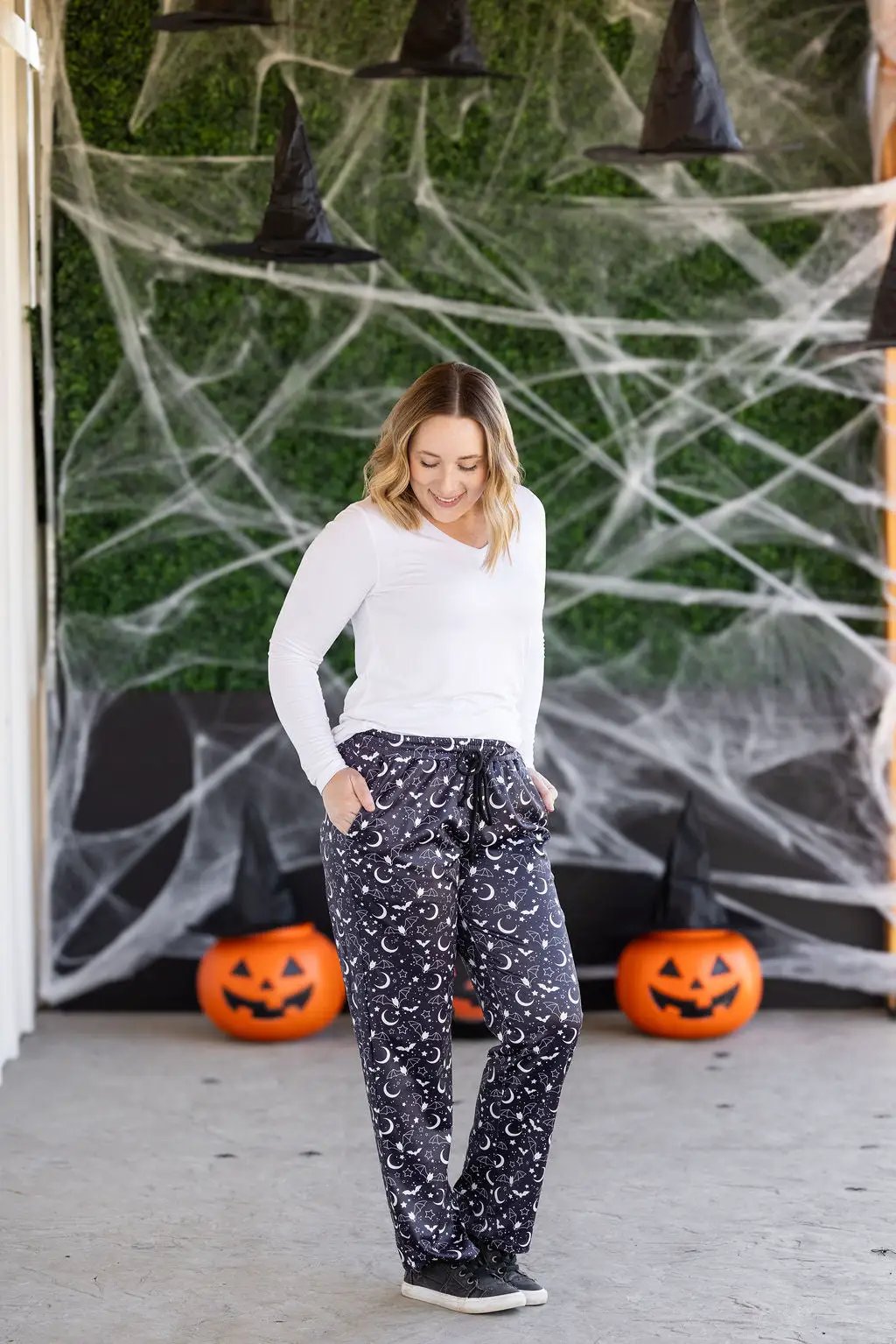 IN STOCK Lounge Pants - Midnight Bats FINAL SALE by Michelle Mae