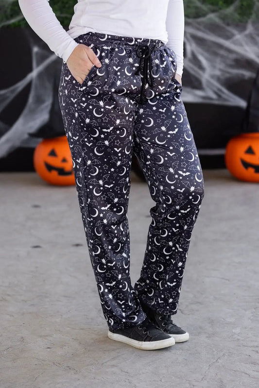 IN STOCK Lounge Pants - Midnight Bats FINAL SALE by Michelle Mae