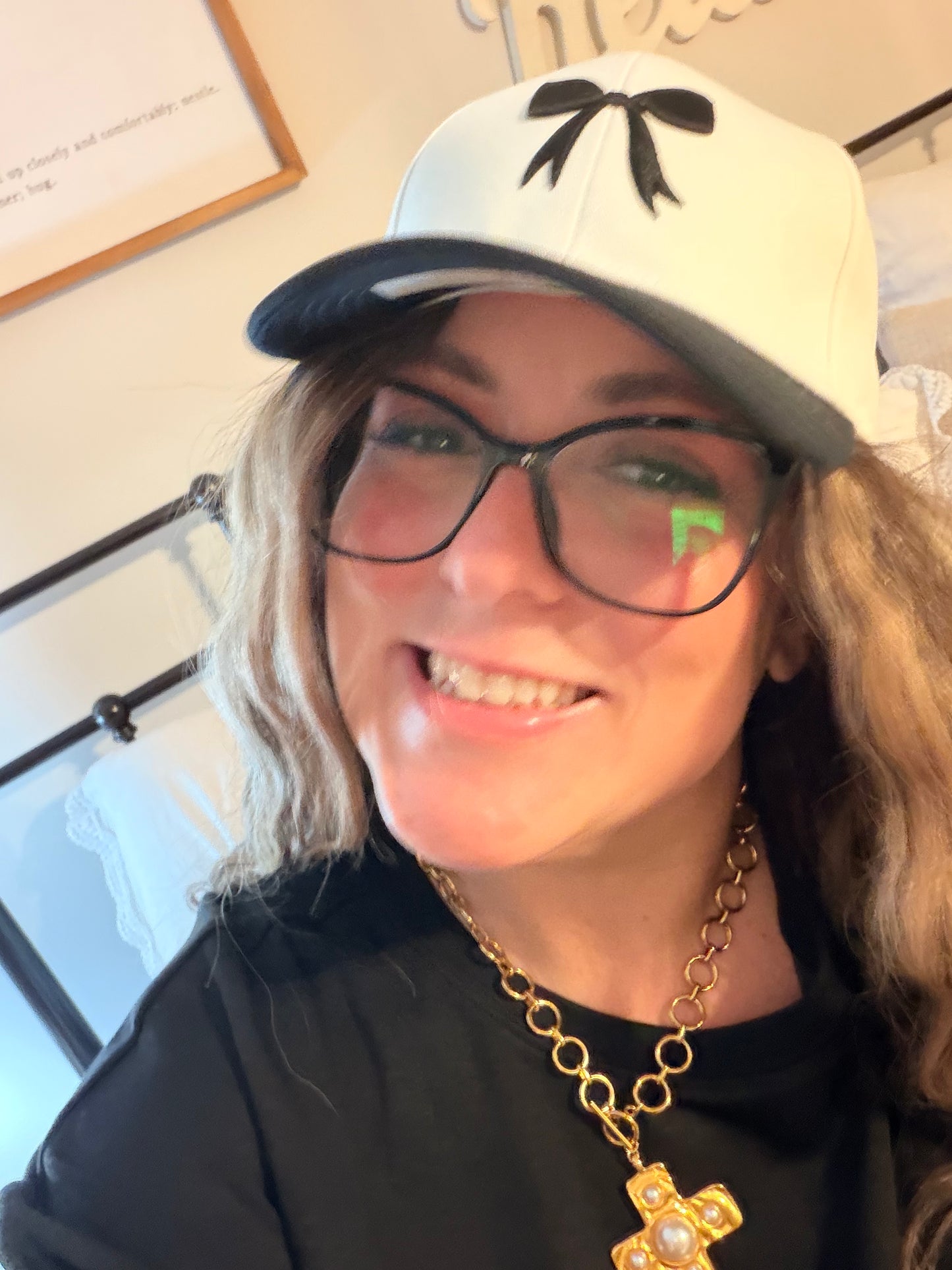 Coquette Black Bow Hat