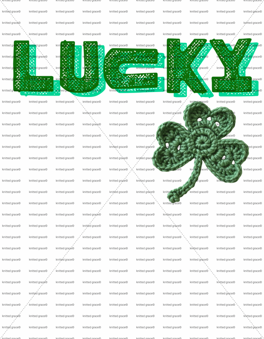 Lucky – Crochet Shamrock Tee