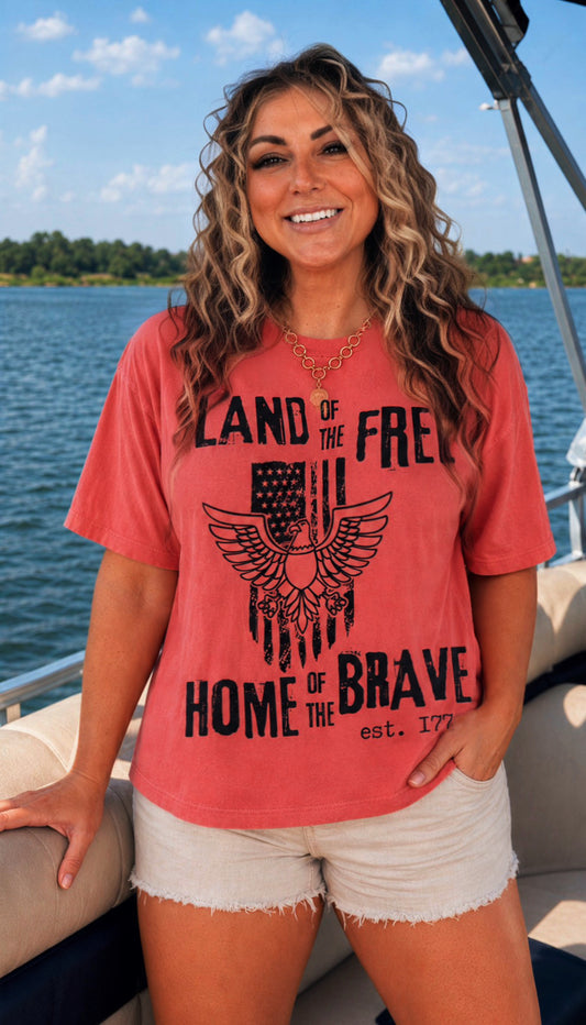 Land of the Free Home of the Brave Unisex T-Shirt