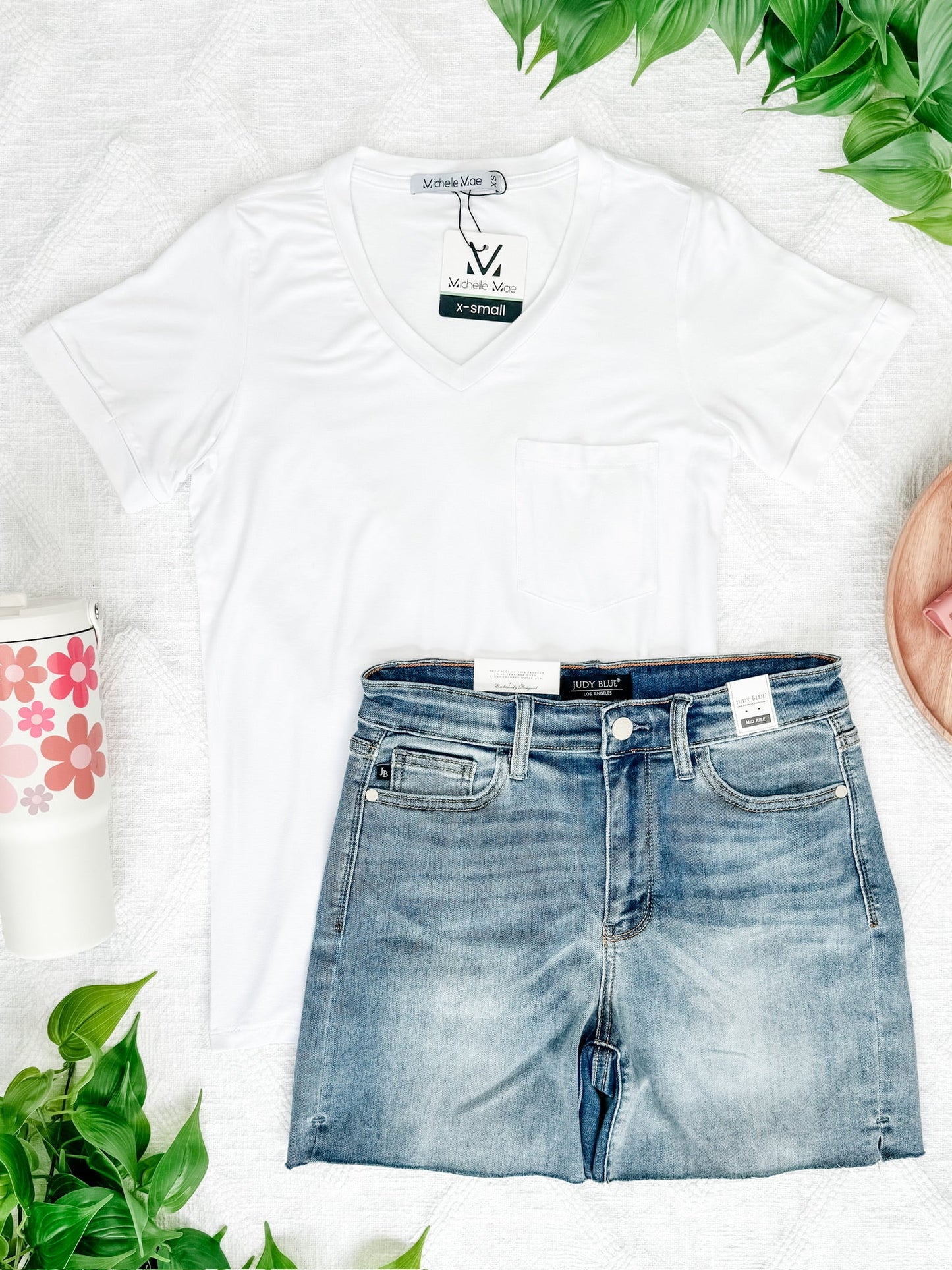 IN STOCK Sophie Pocket Tee - White FINAL SALE