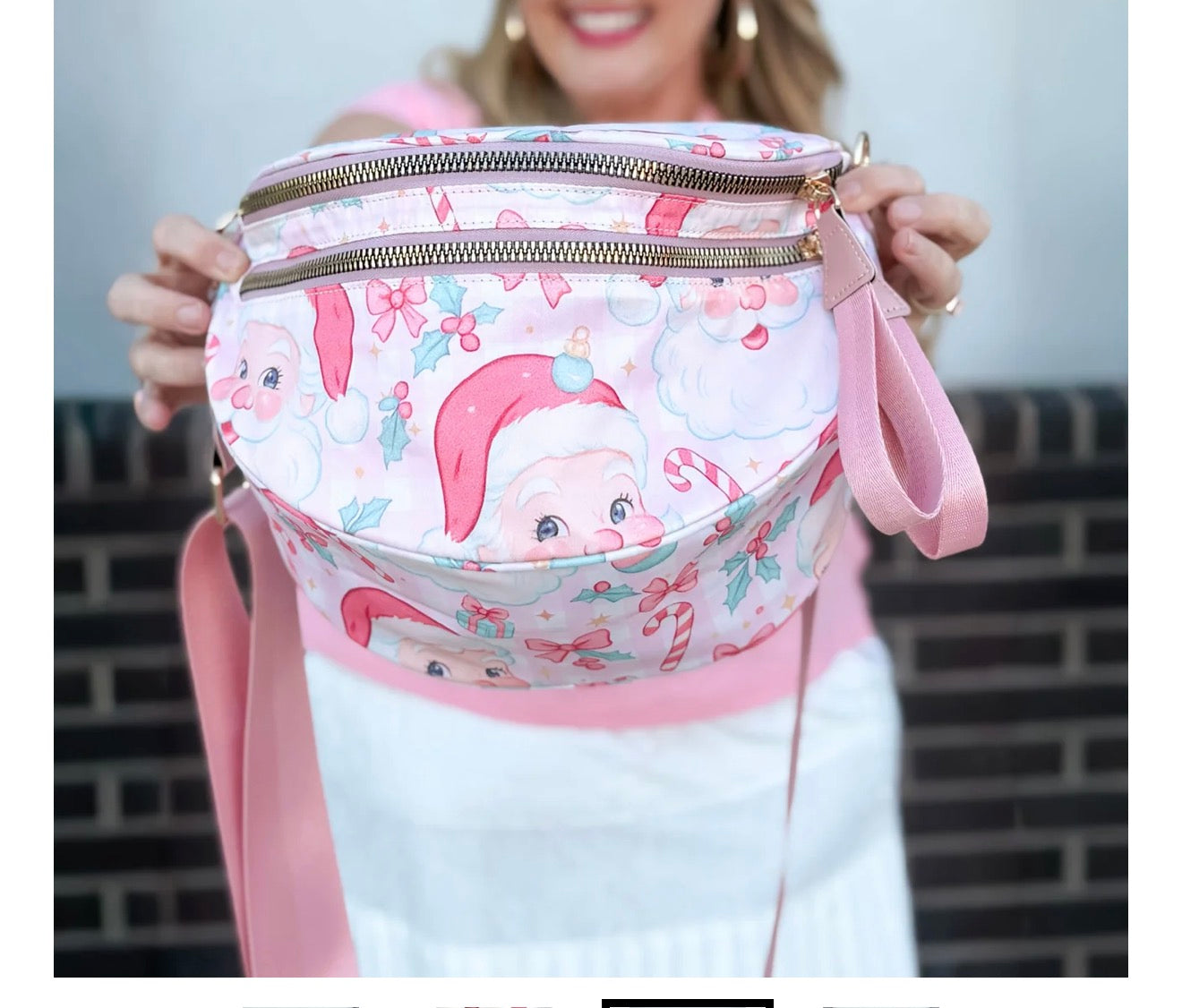 Pink Santa Bum Bag