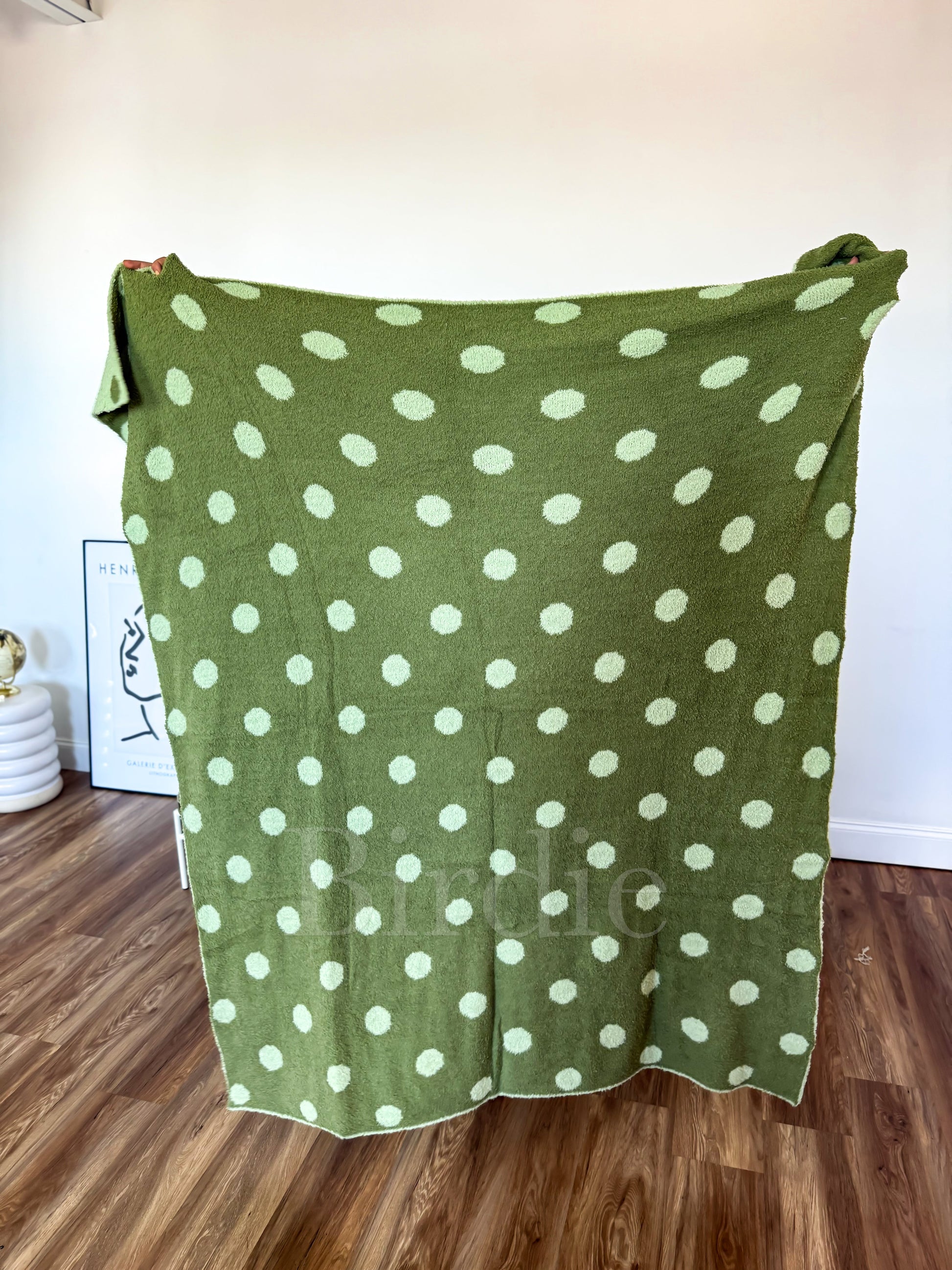 Birdie Reversible Blanket | Pistachio Dot by Birdie