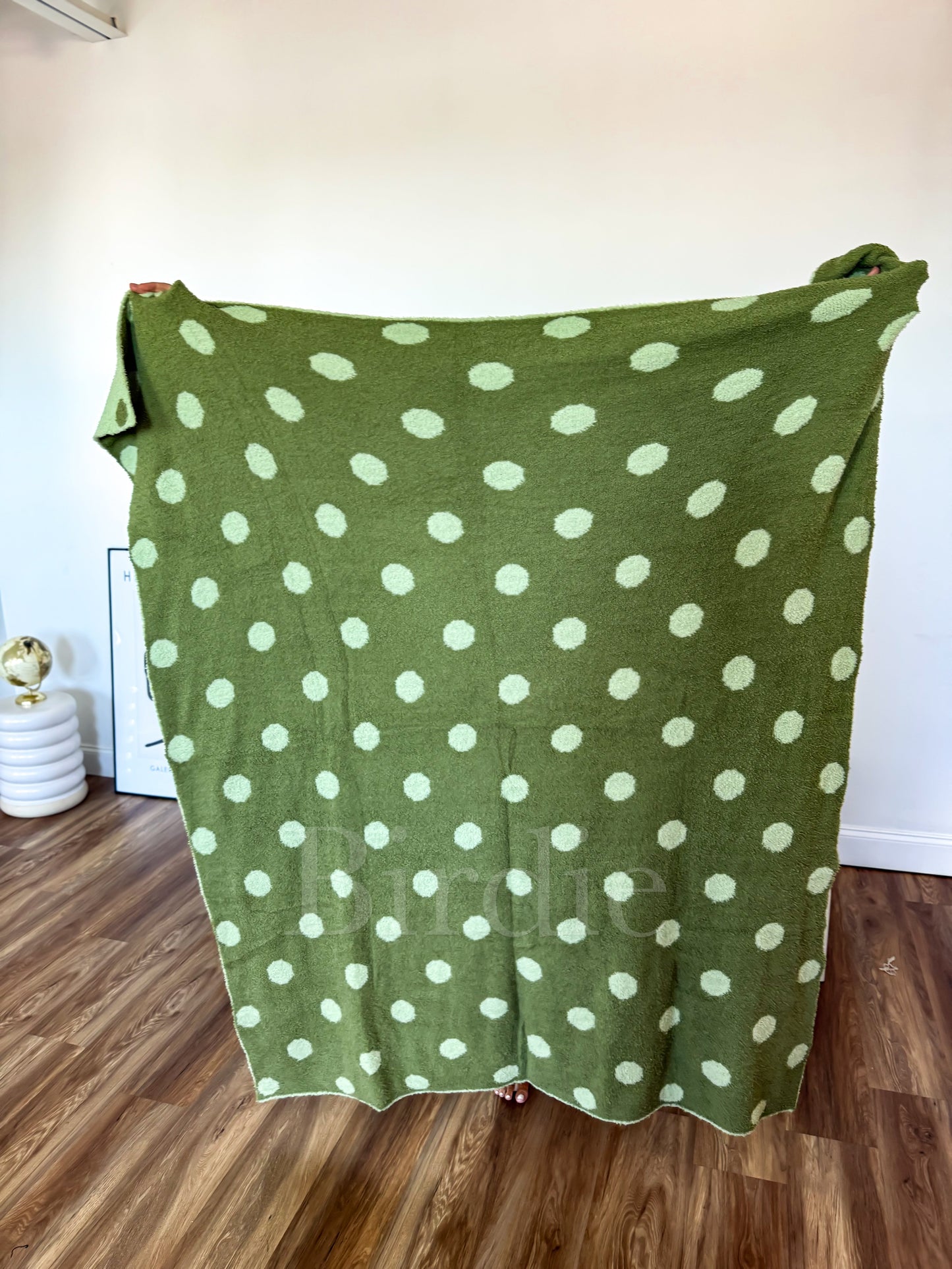 Birdie Reversible Blanket | Pistachio Dot by Birdie