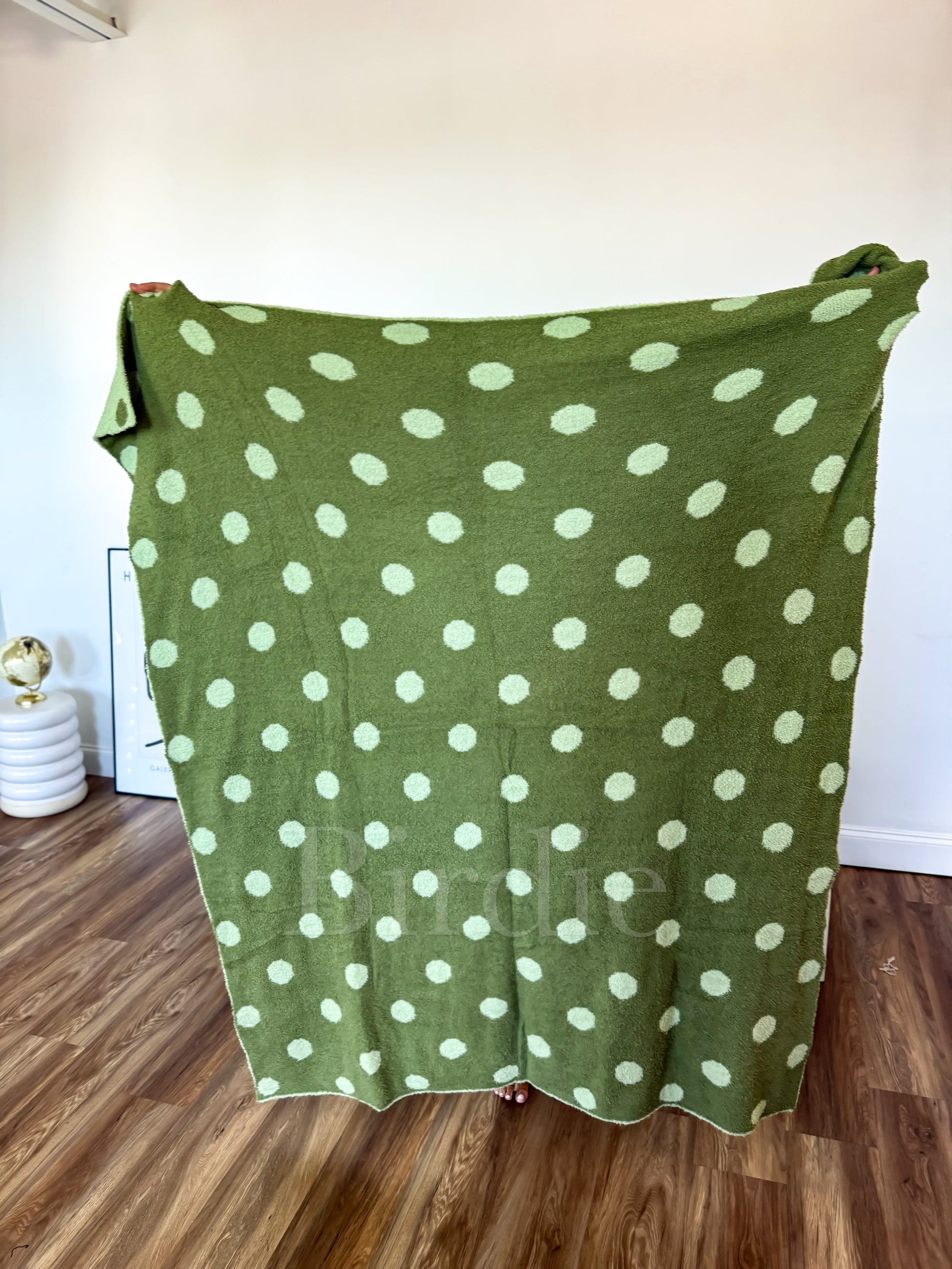 Birdie Reversible Blanket | Pistachio Dot by Birdie