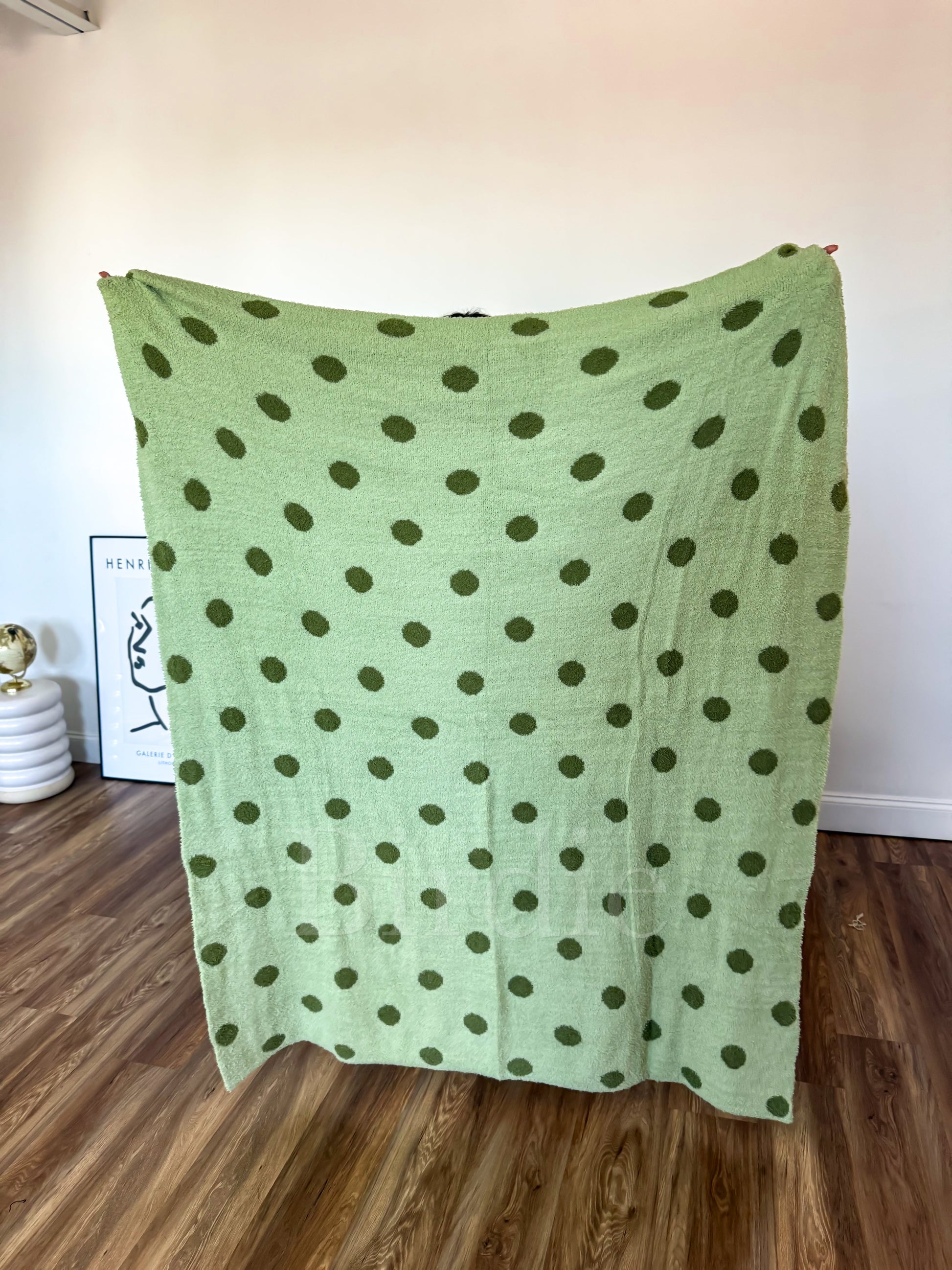 Birdie Reversible Blanket | Pistachio Dot by Birdie
