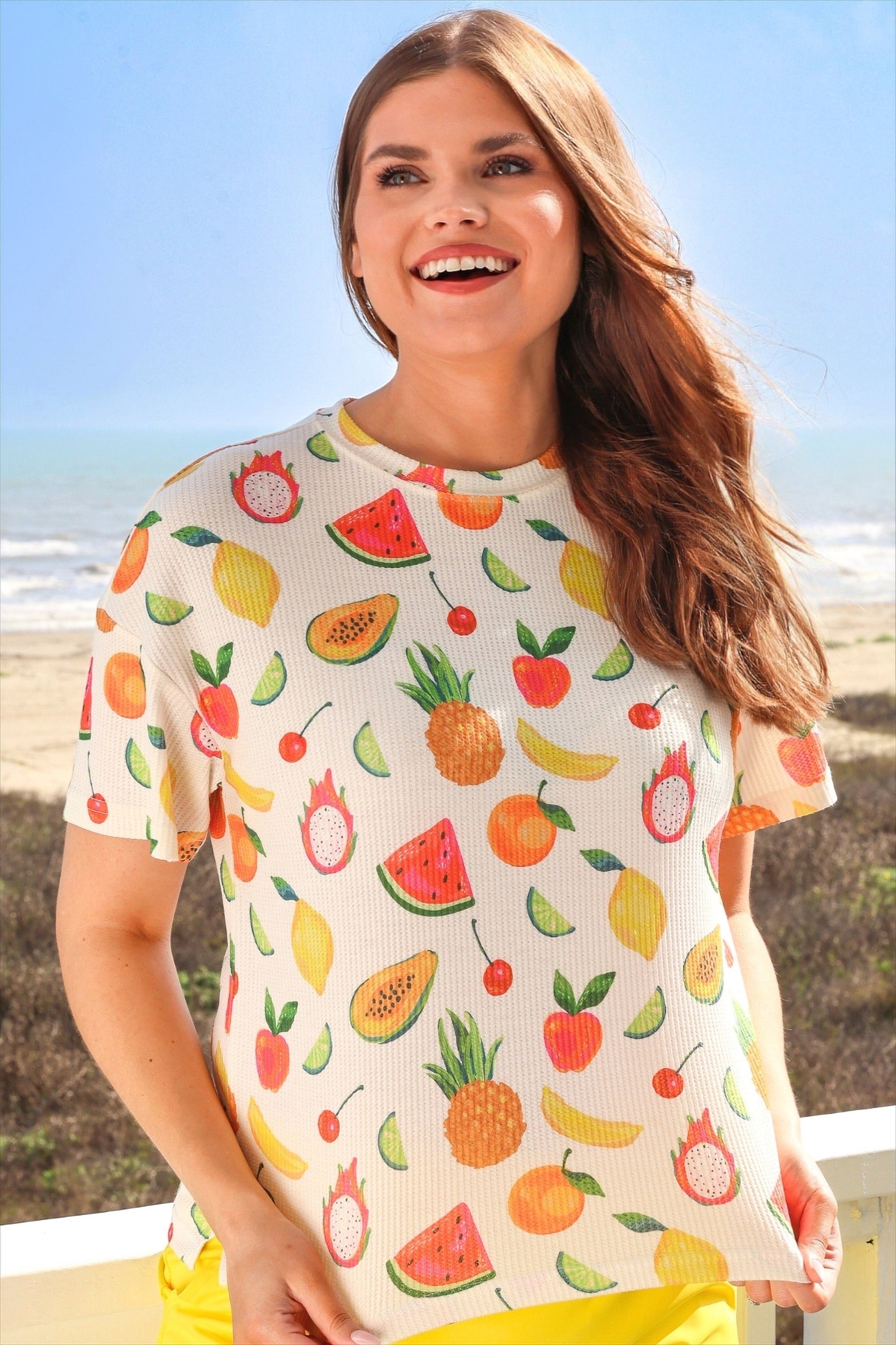 Weekend Waffle Tee- Fruit Salad by Jess Lea