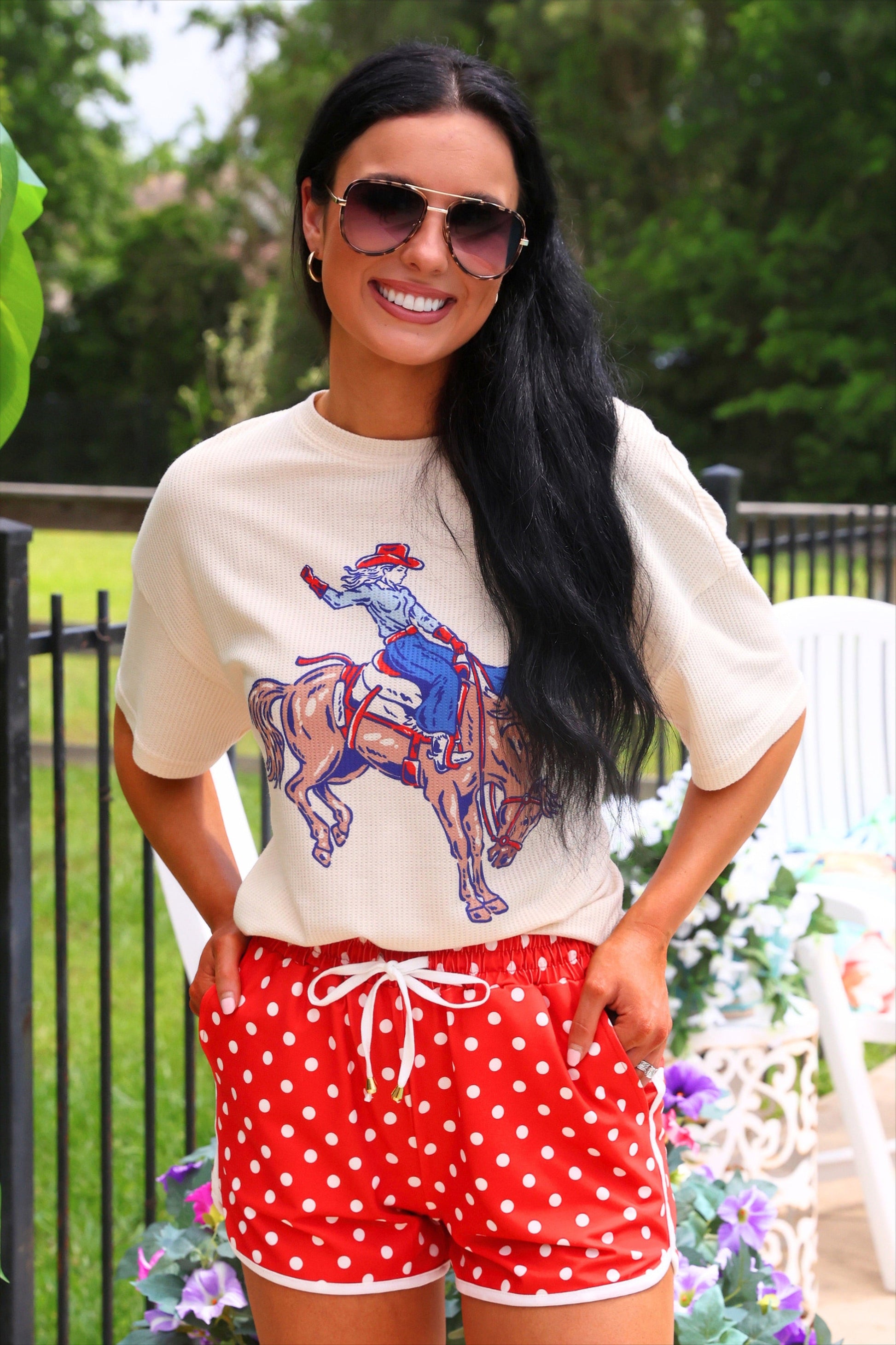 Rodeo Queen Waffle Tee by Jess Lea