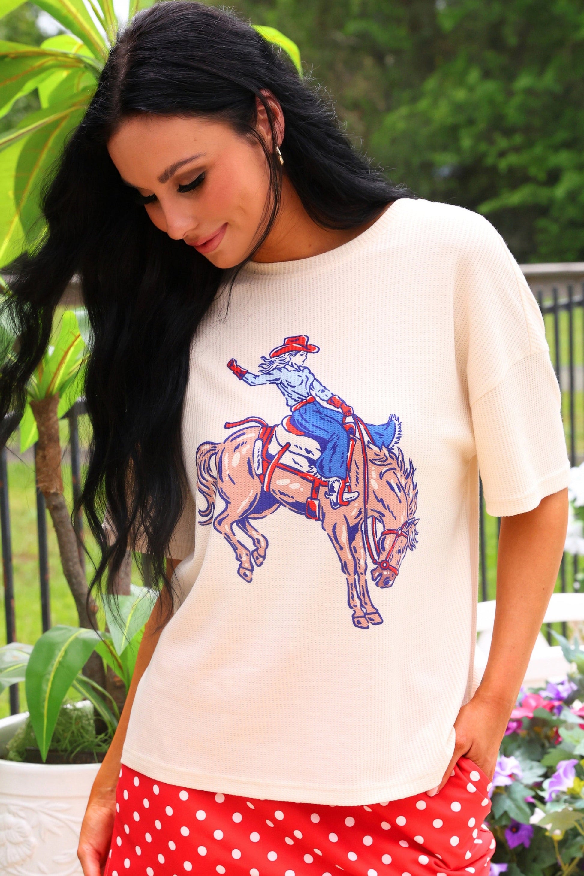 Rodeo Queen Waffle Tee by Jess Lea