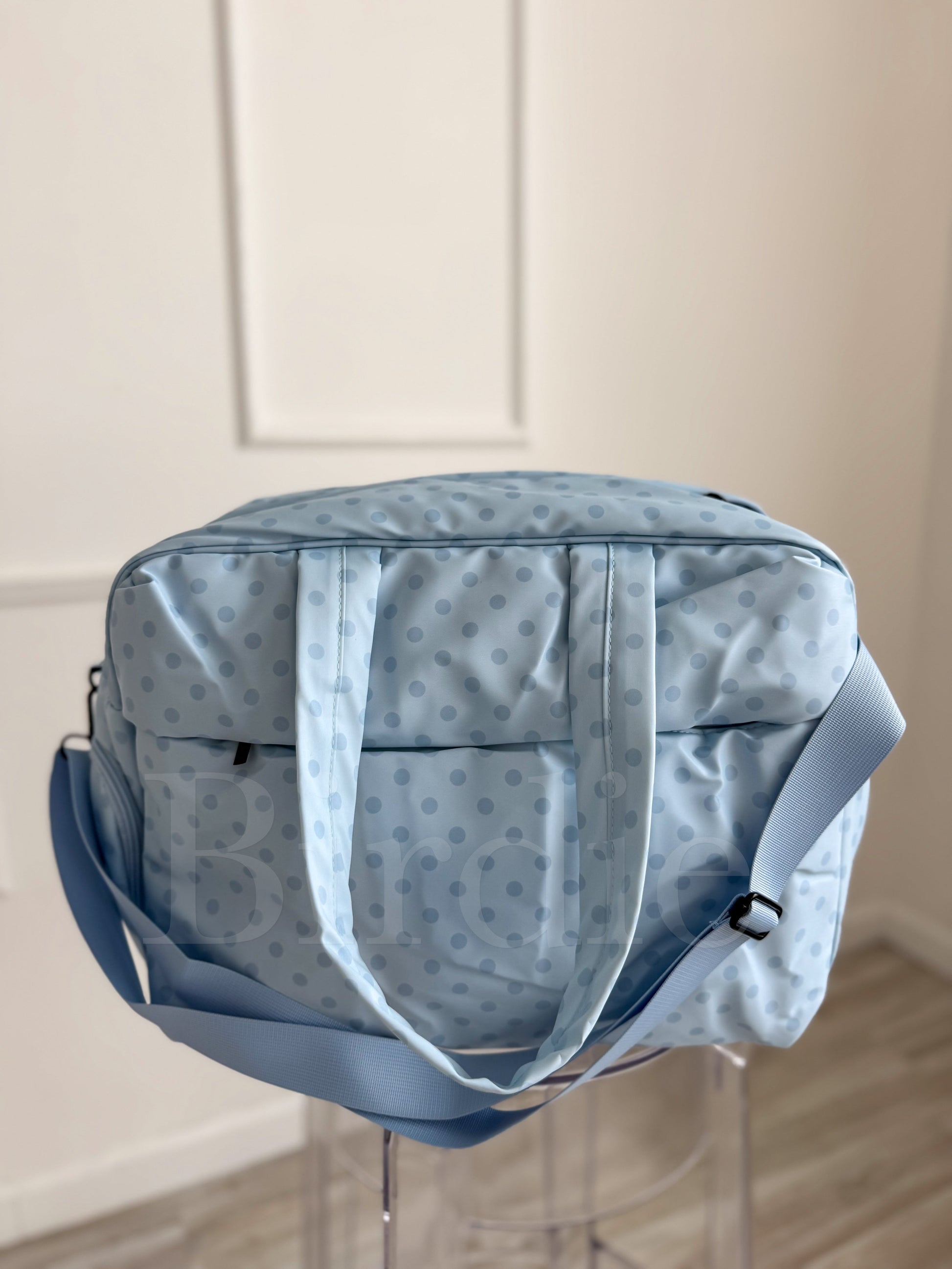 Birdie Daily Hustle Duffel Bag | Powder Blue Dot by Birdie