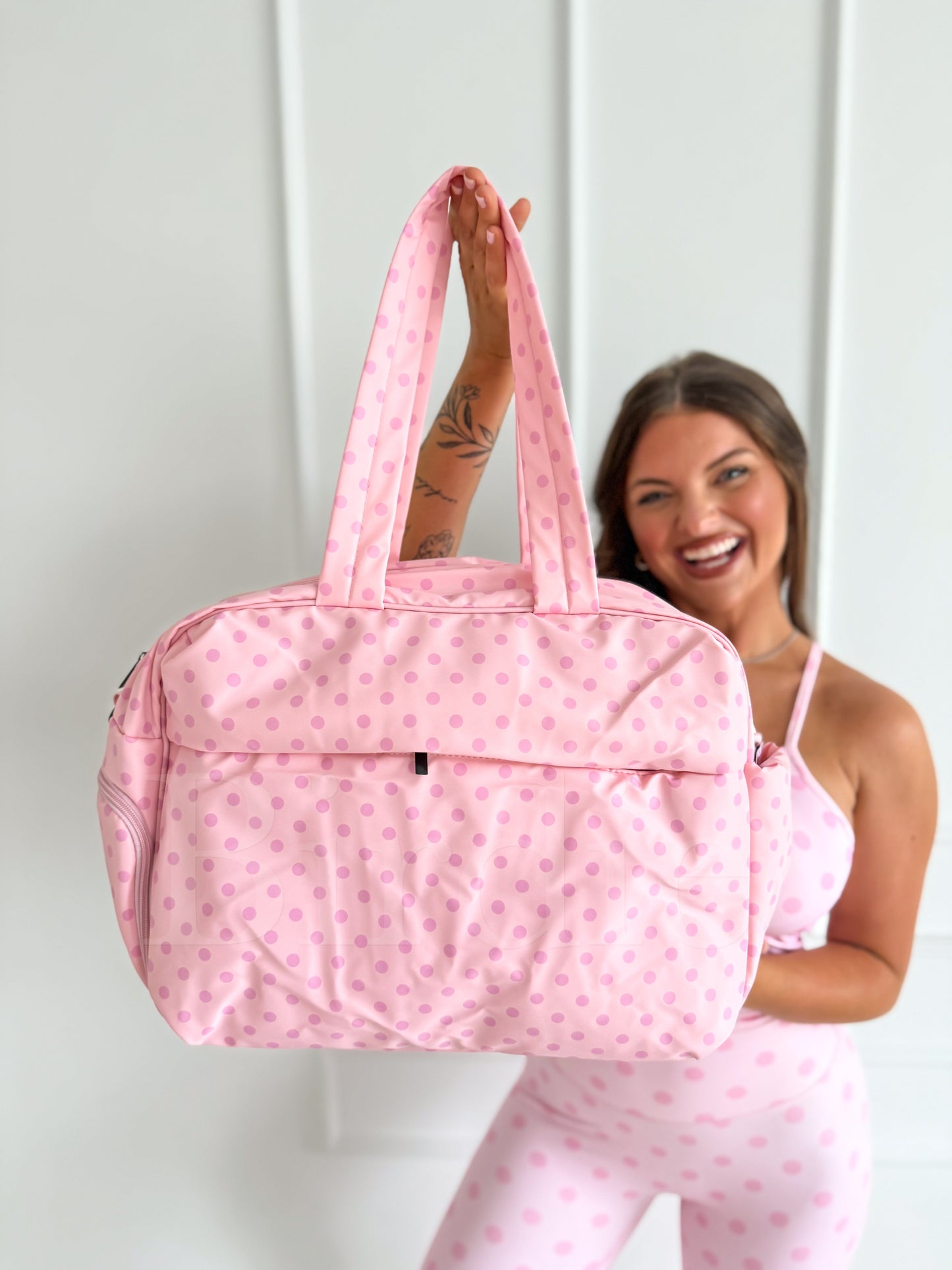 Birdie Daily Hustle Duffel Bag | Pinky Promise Dot by Birdie